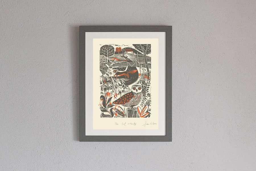 Framed Sam Wilson The Owl and The Fox Print