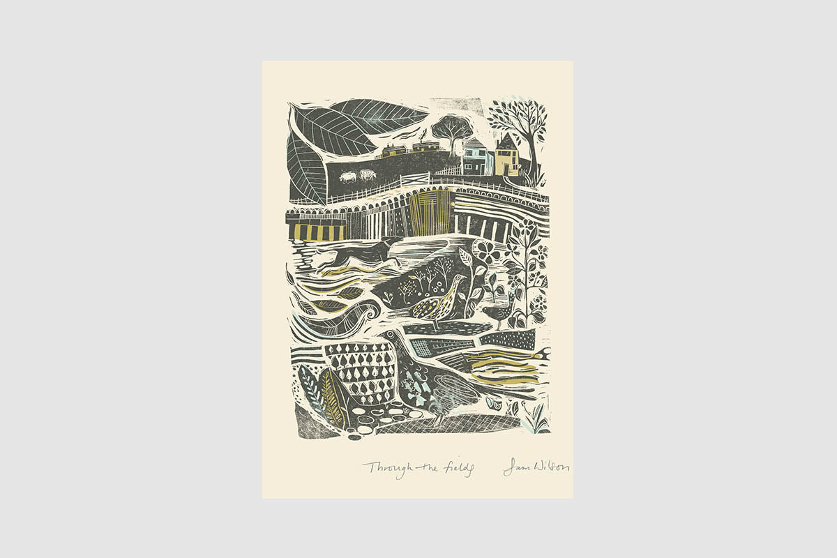 Unframed Sam Wilson Through The Fields Print - Unframed