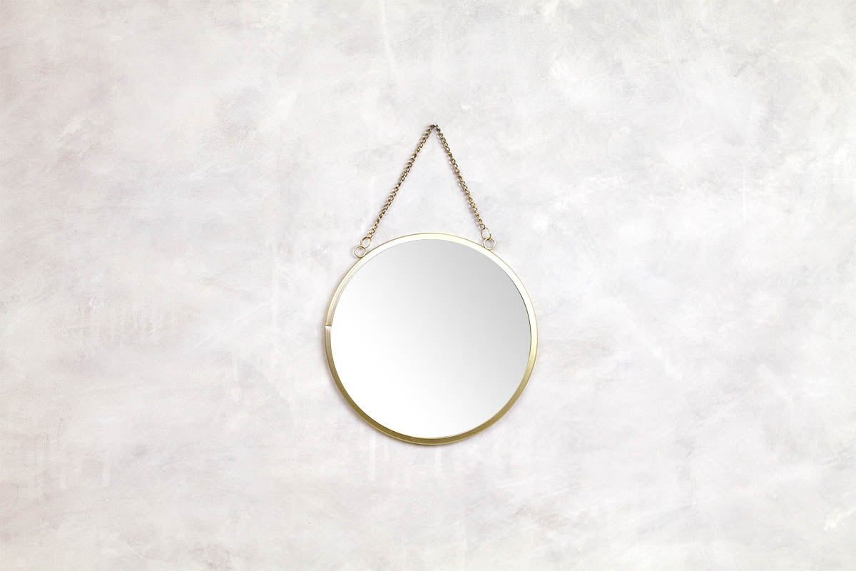 Round Mirror Gold