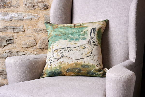 Sam Wilson Heathland Square Linen cushion