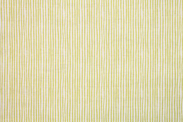 Sam Wilson Green Stripe Linen Fabric