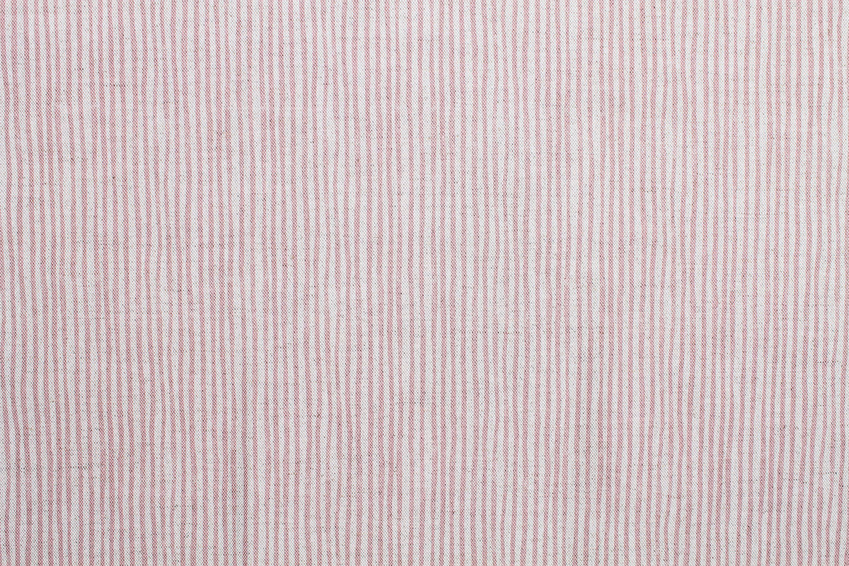 Sam Wilson Stripe - Pink Linen Fabric