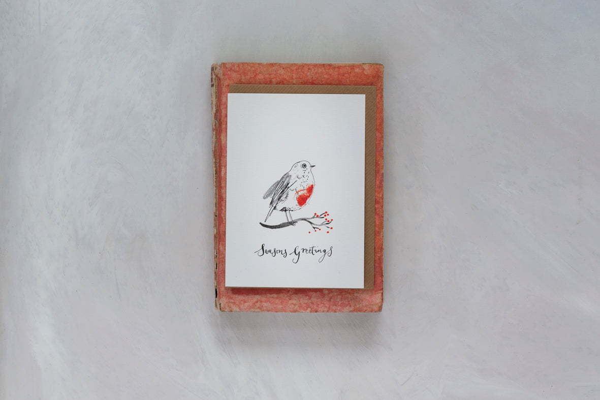 Sam Wilson Robin Christmas Card