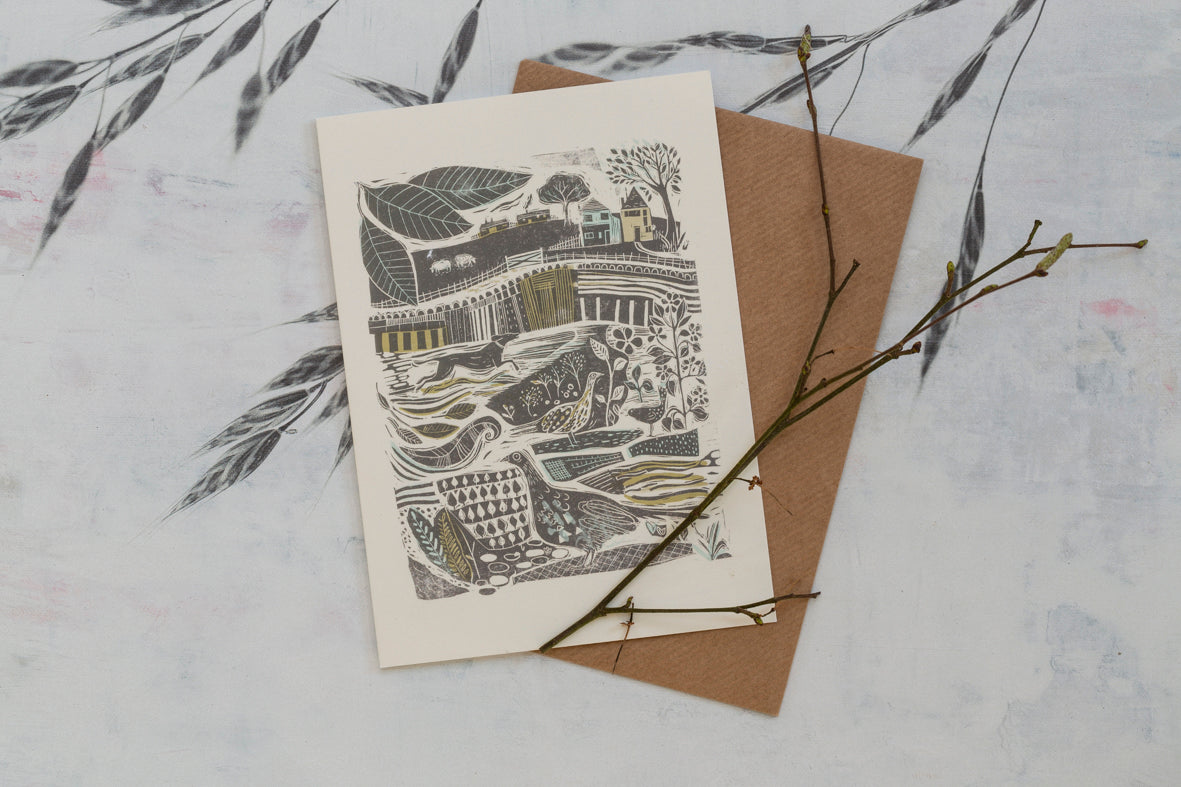 Sam Wilson Through The Fields Greetings Card