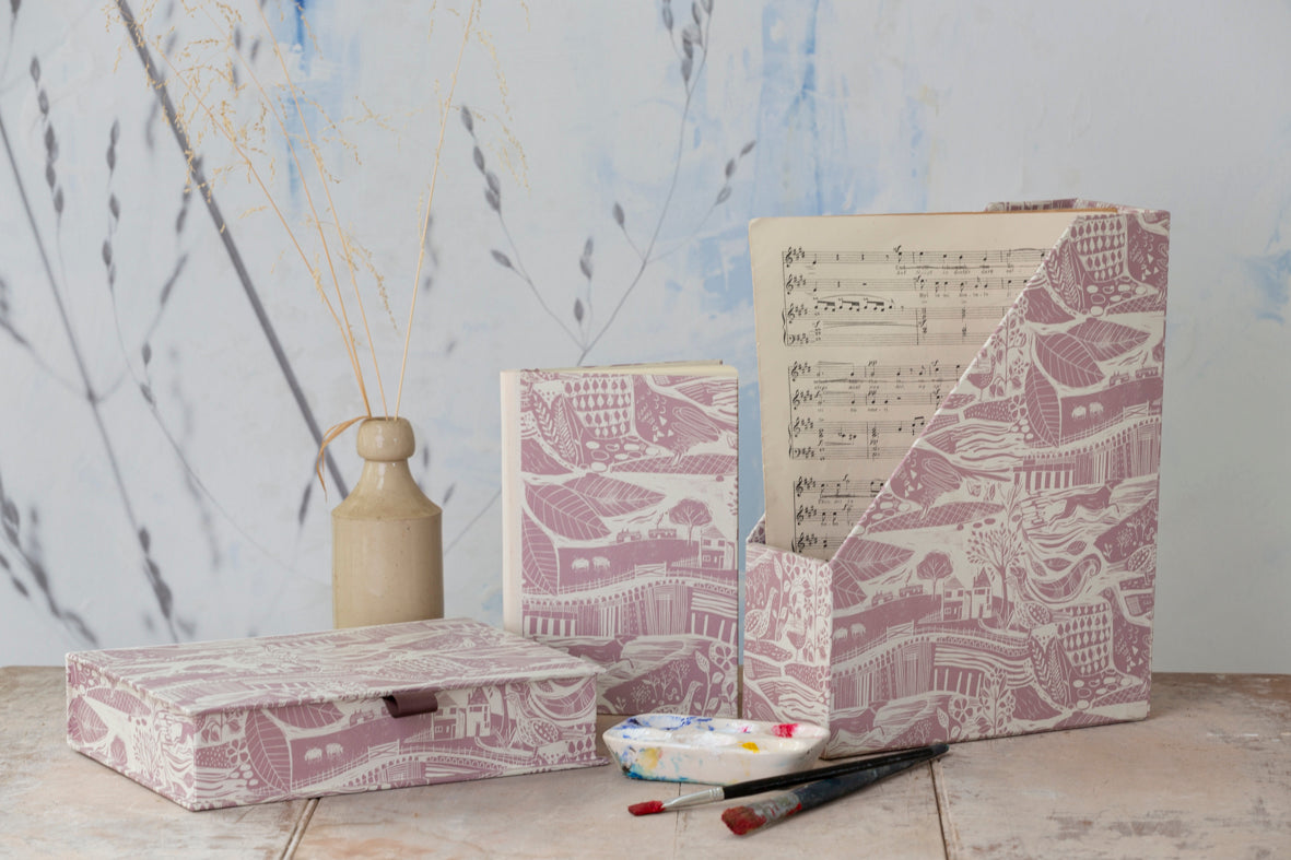 Sam Wilson Through The Fields Pink A5 Keepsake Box