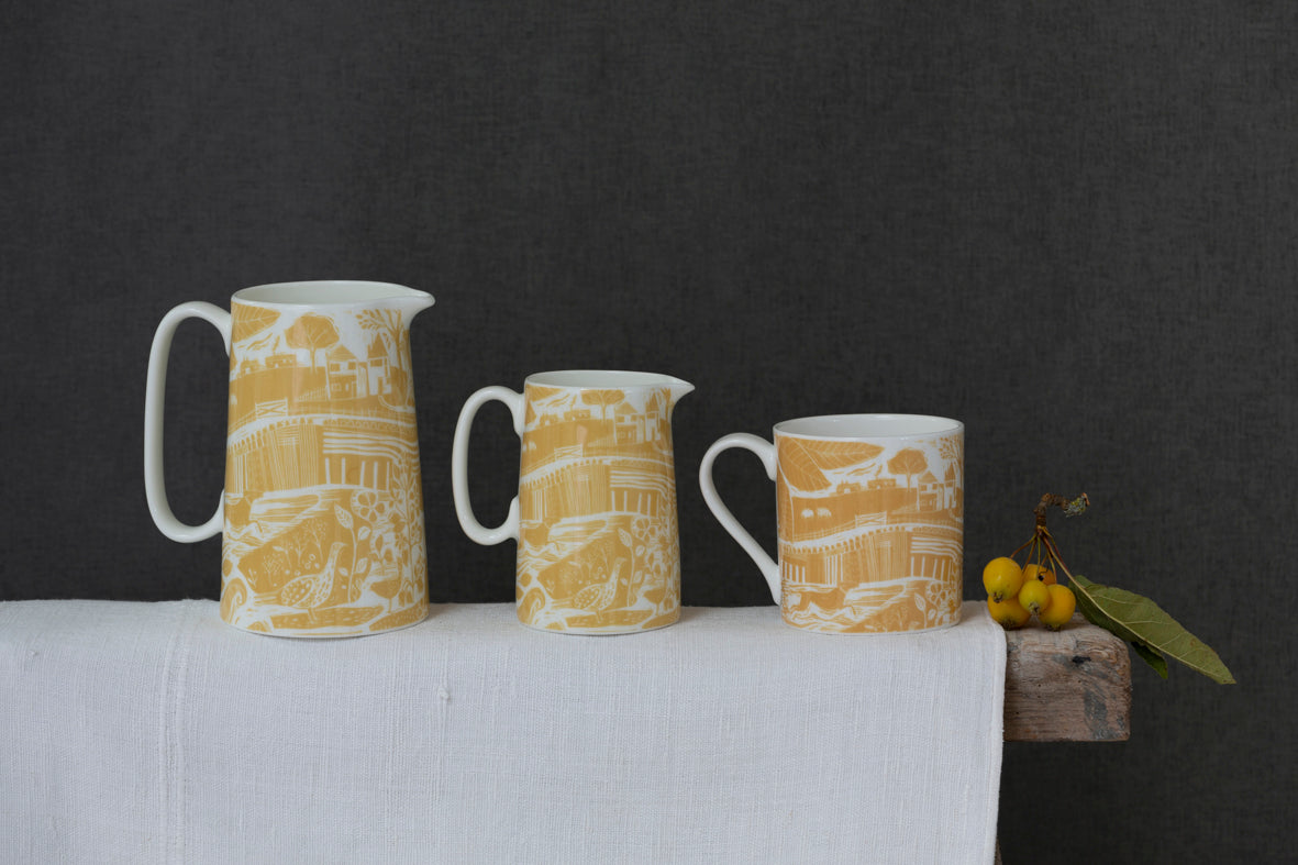 Sam Wilson Through The Fields Ochre Mug