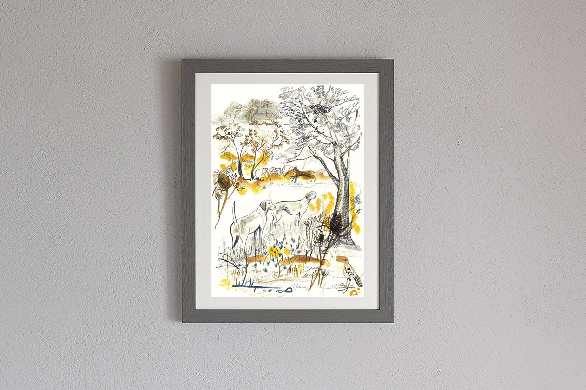 Framed Sam Wilson Hounds Print