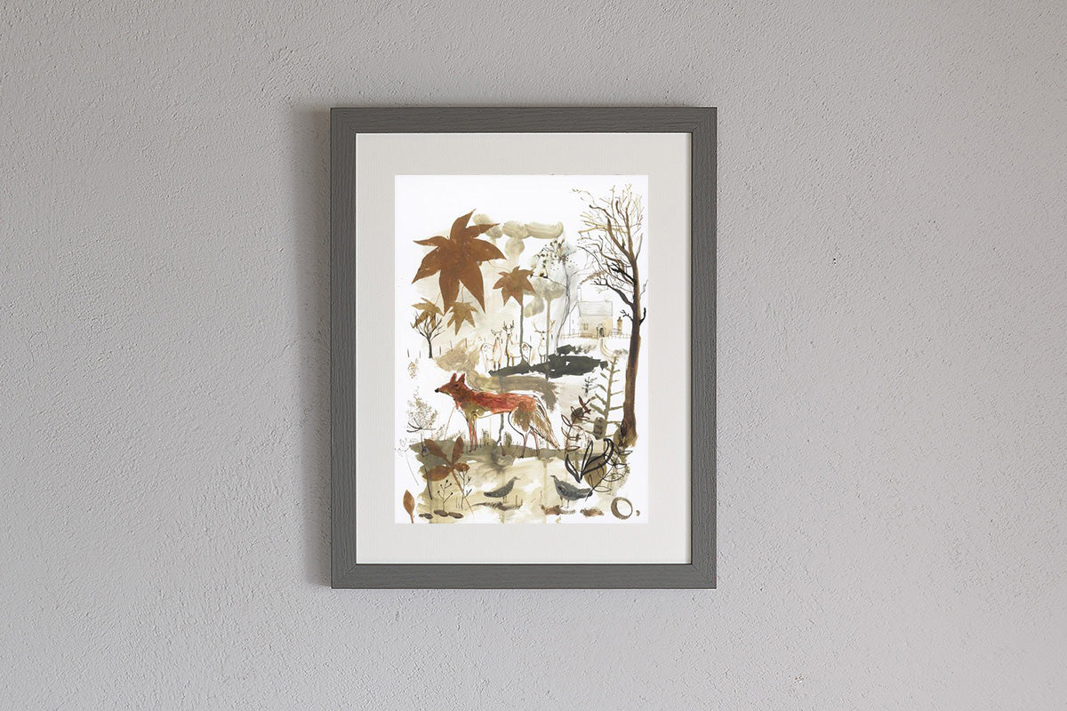 Framed Sam Wilson Red Fox Print
