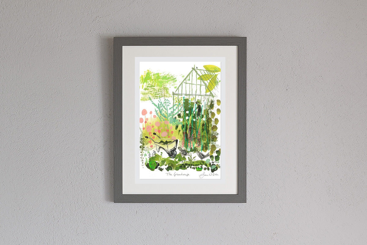 Framed Sam Wilson The Greenhouse Print