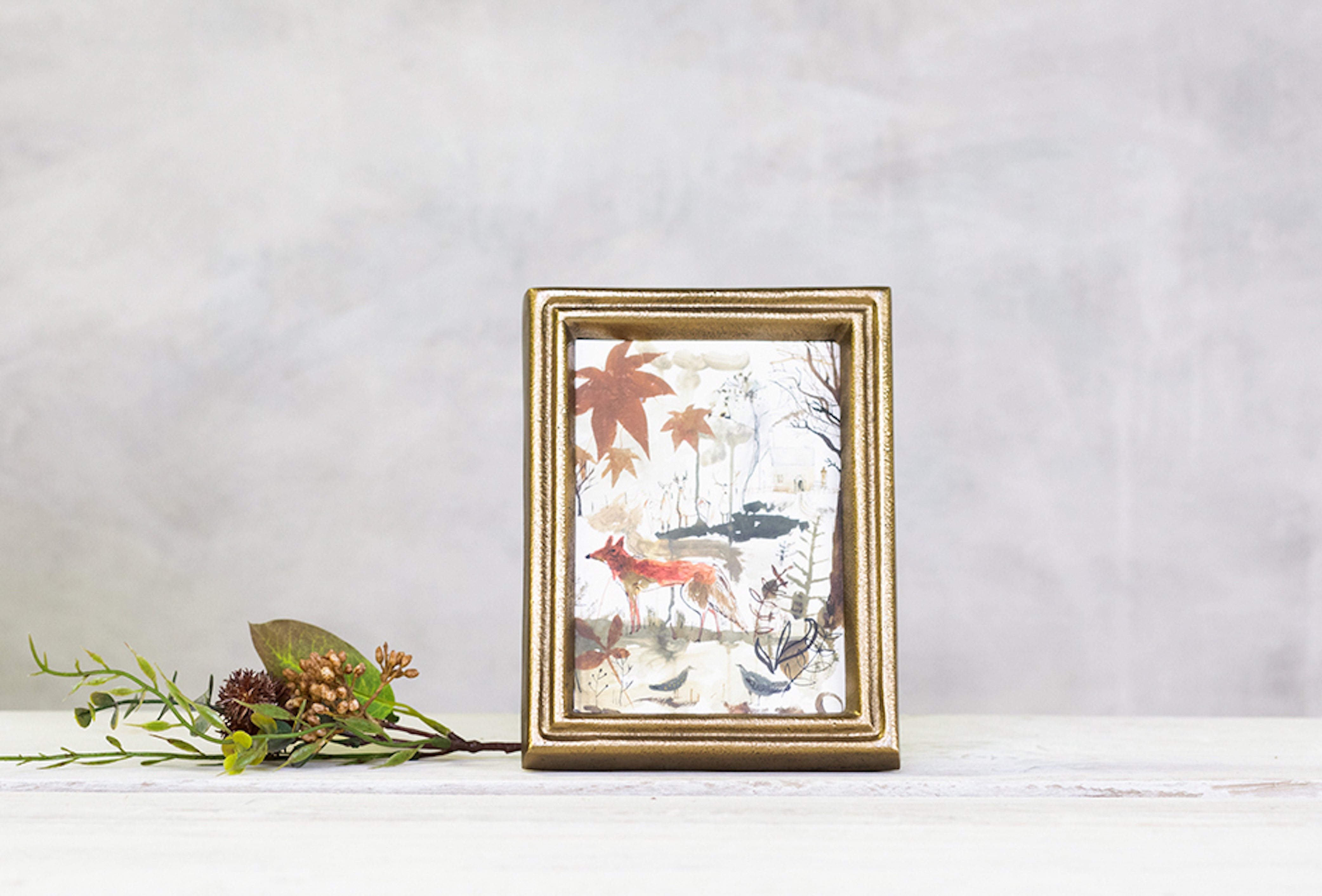 Antique Brass Photo Frame