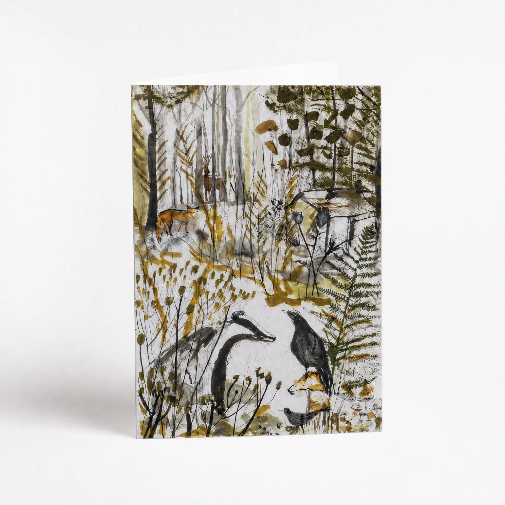 Badger & Crow Greetings Card