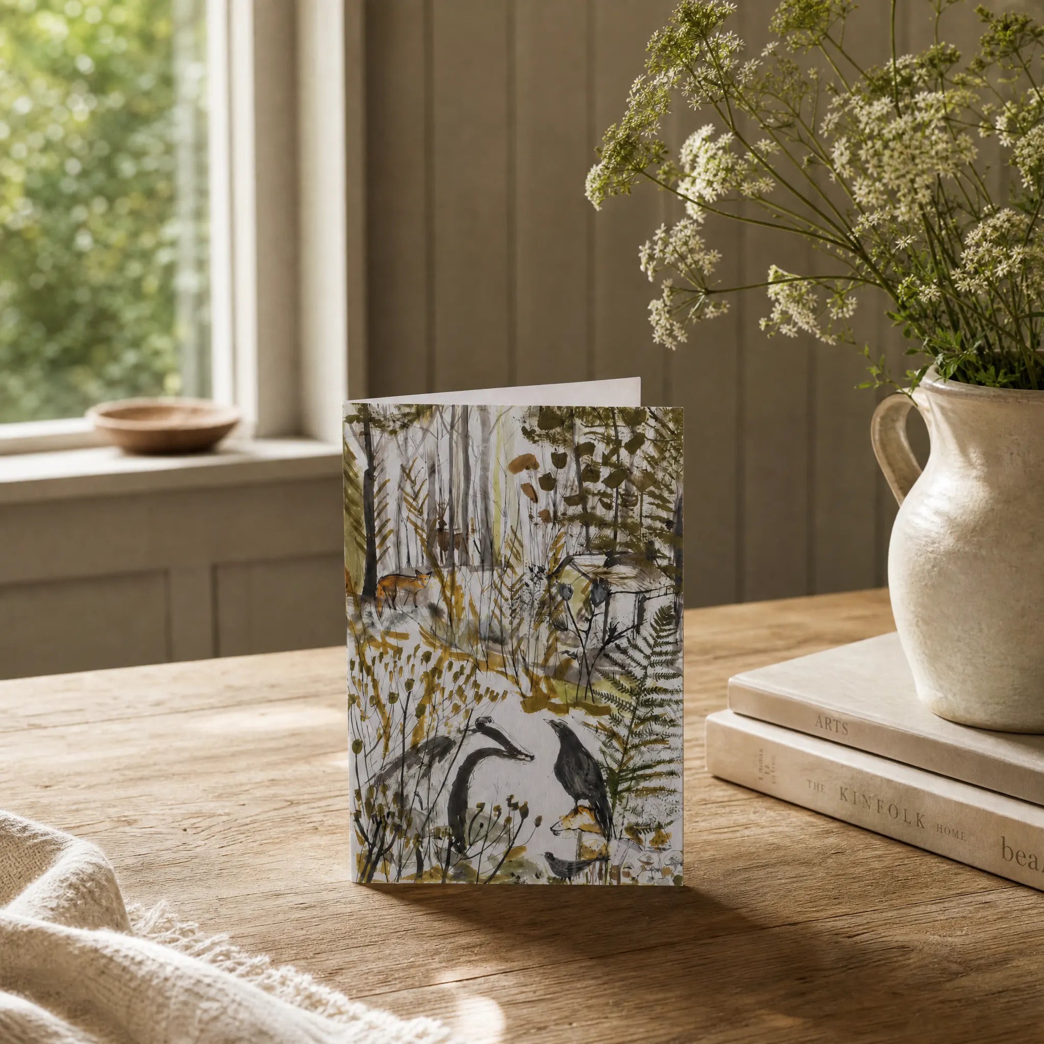 Badger & Crow Greetings Card