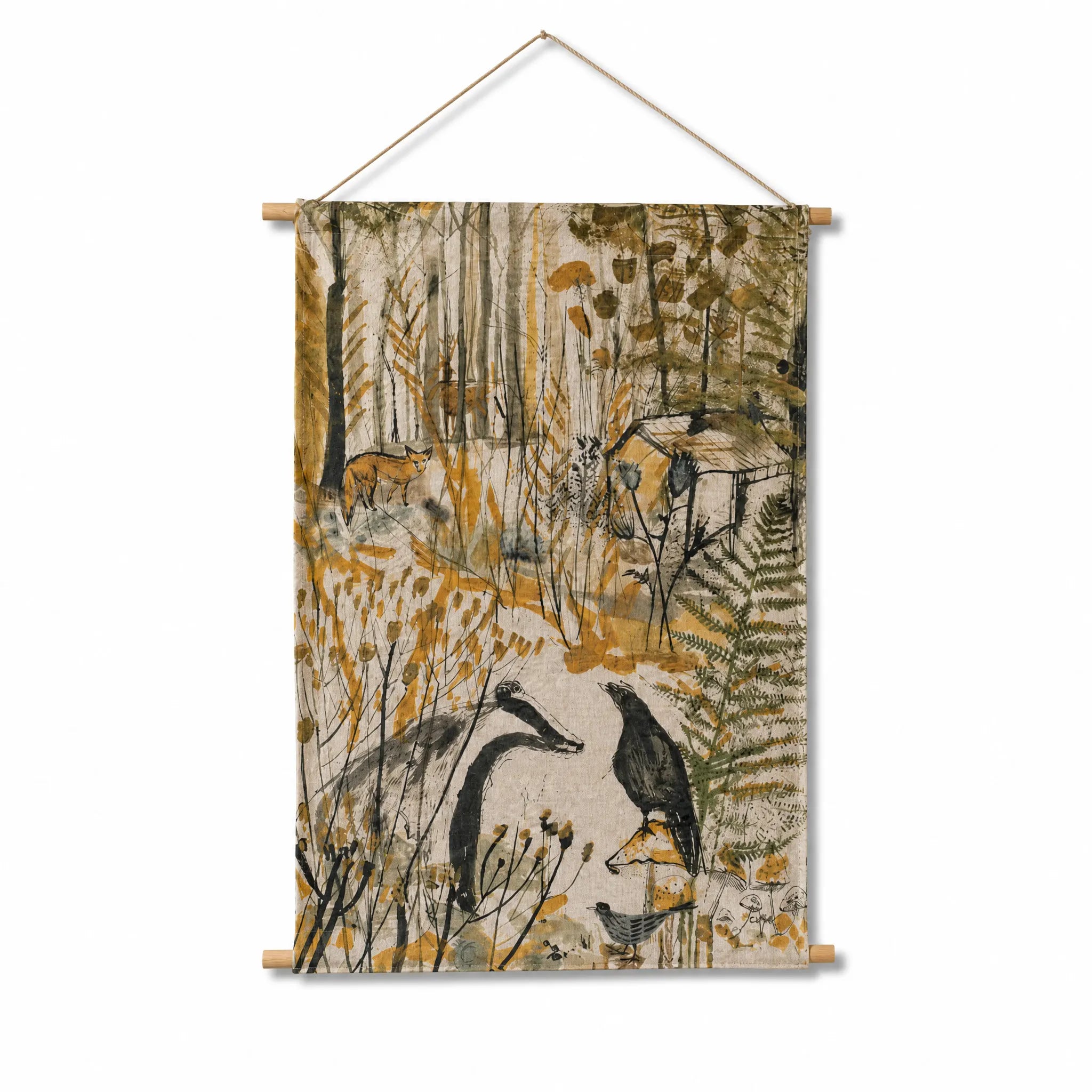 Badger & Crow Wall Hanging