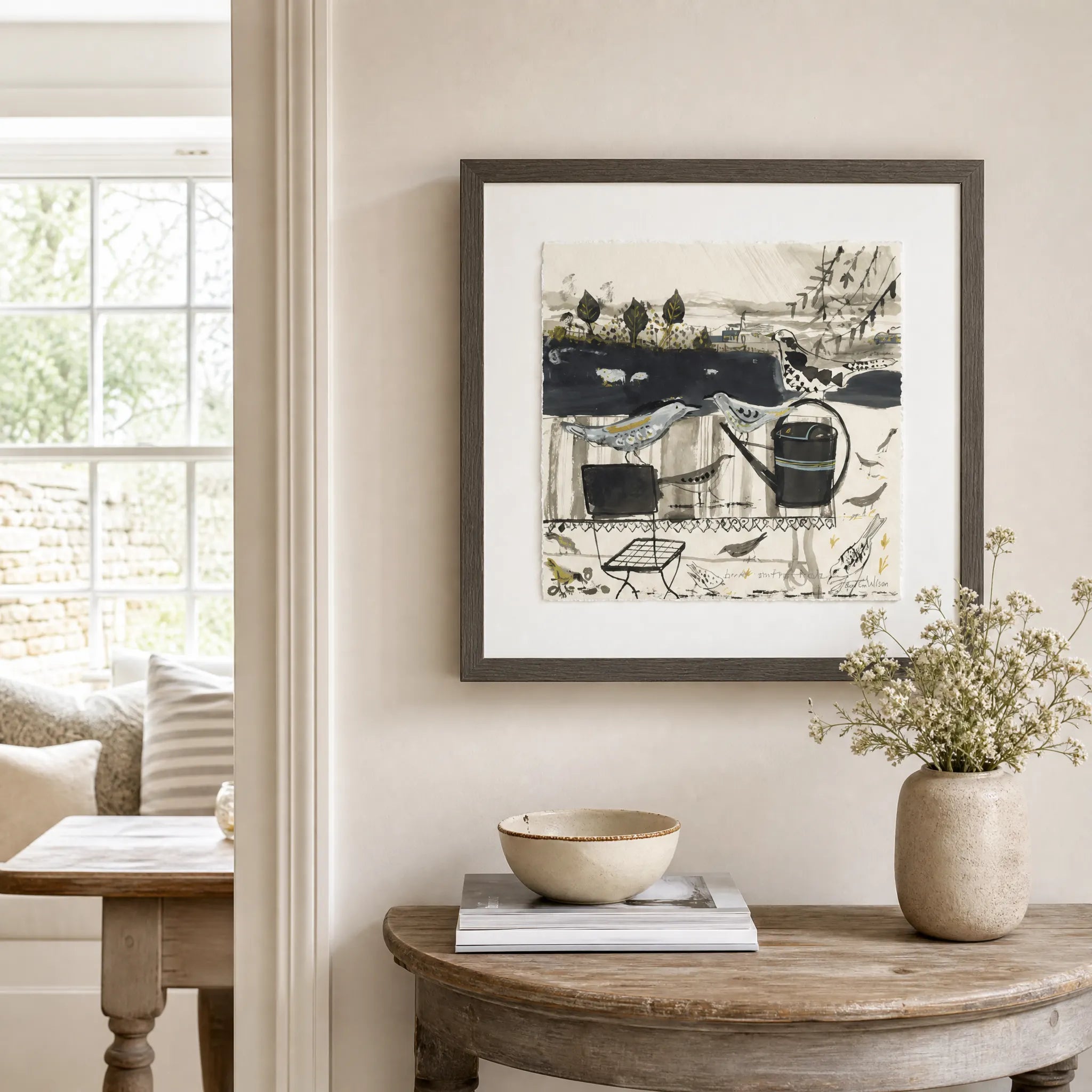 Sam Wilson Birds On The Table Print