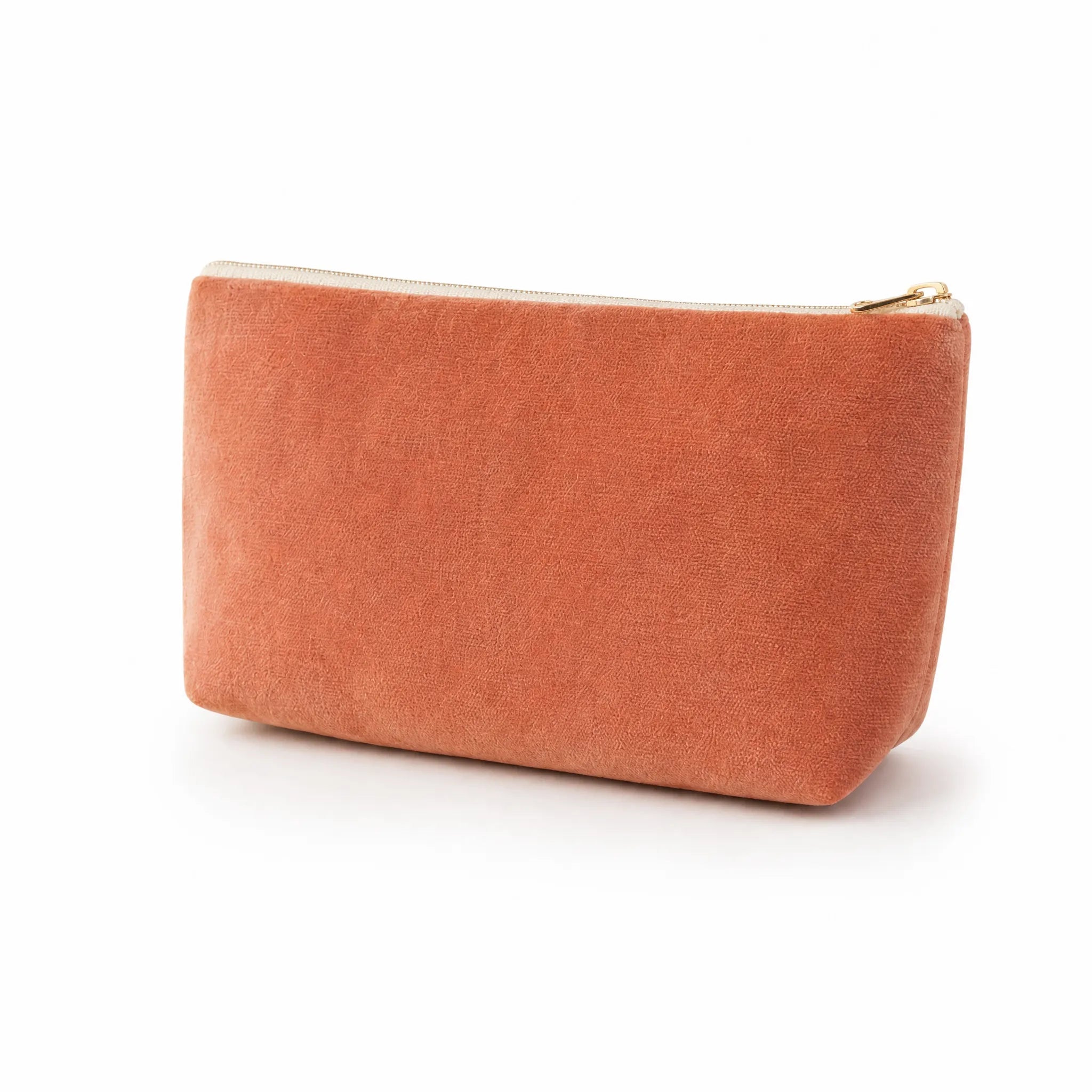 Sam Wilson Burnt Orange Velvet Washbag