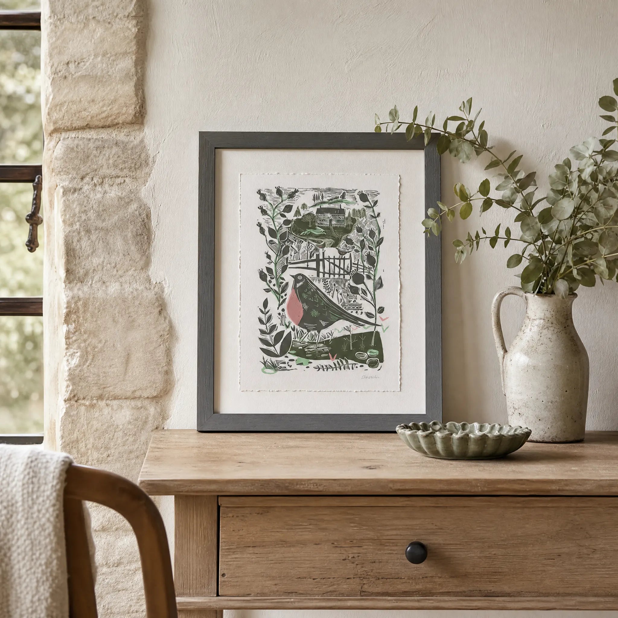 Sam Wilson Garden Bird Print