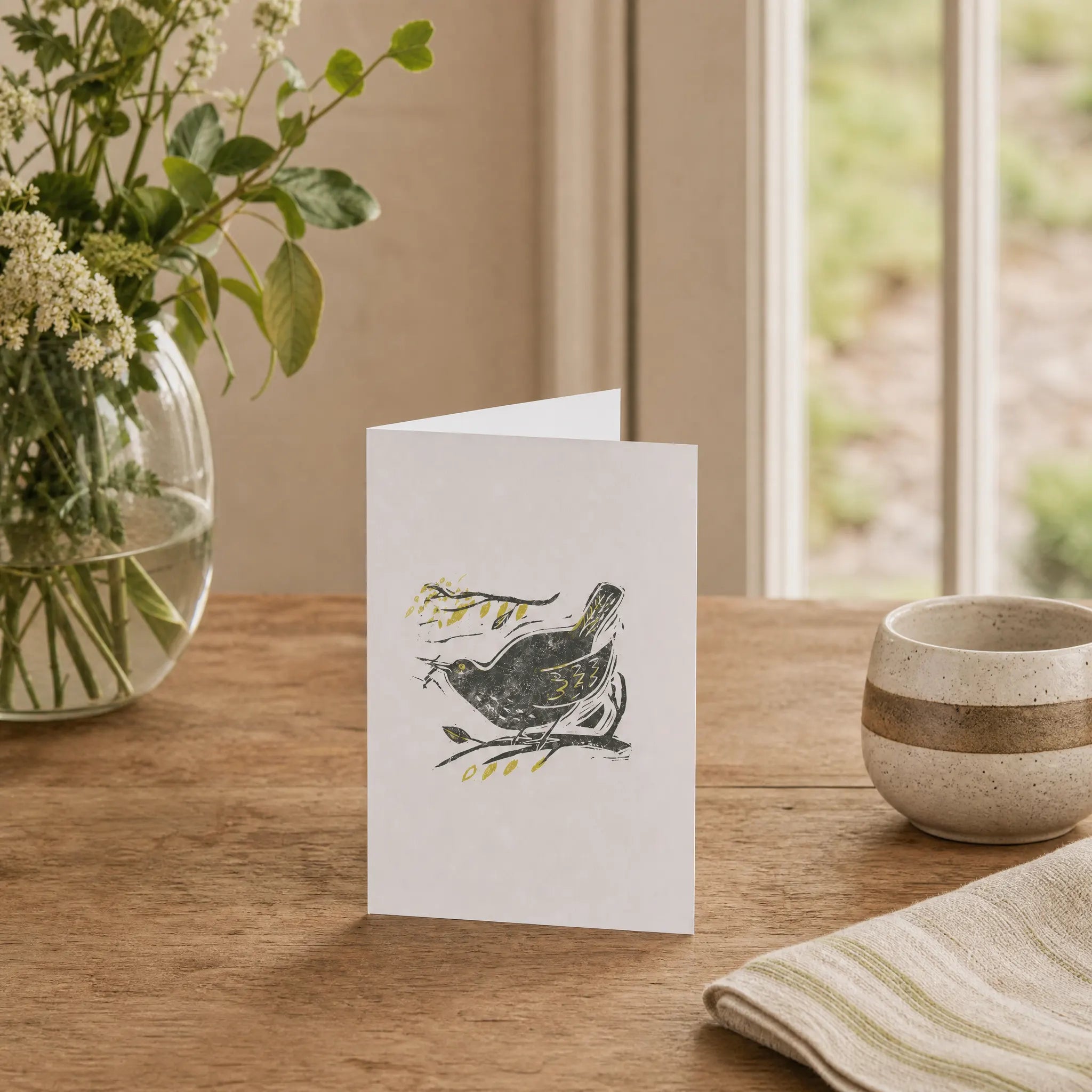 Sam Wilson Gathering For The Nest Greetings Card