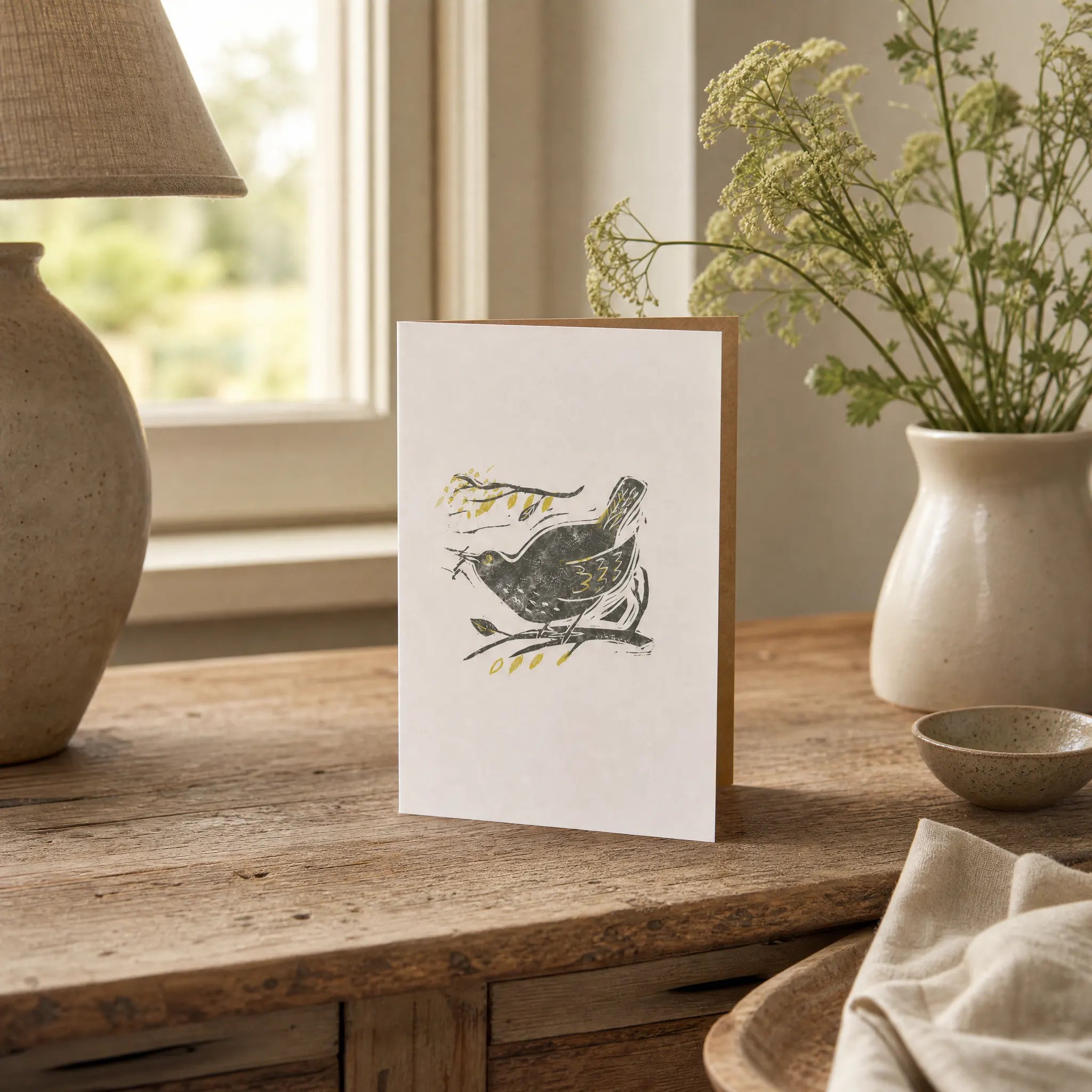 Sam Wilson Gathering For The Nest Greetings Card