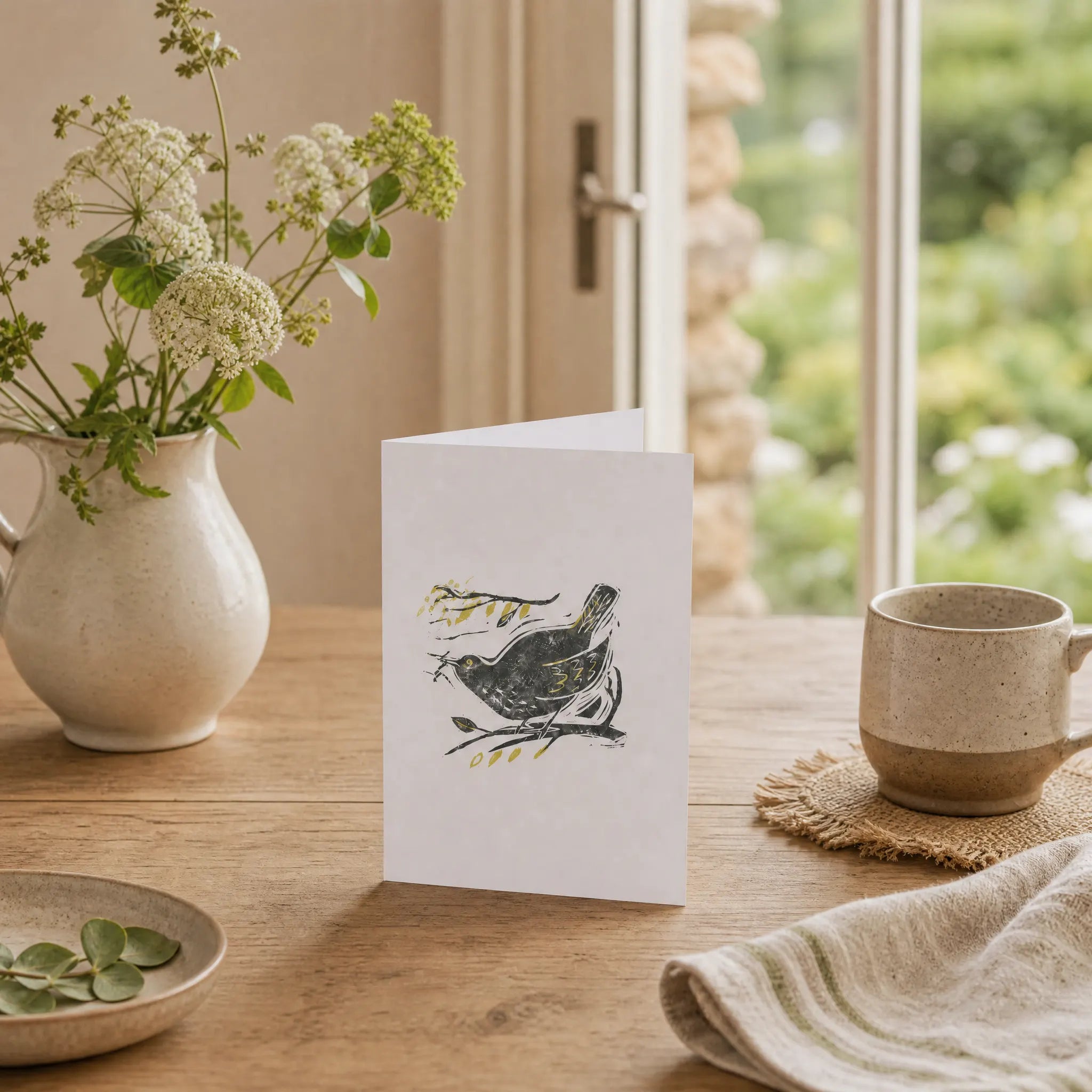 Sam Wilson Gathering For The Nest Greetings Card