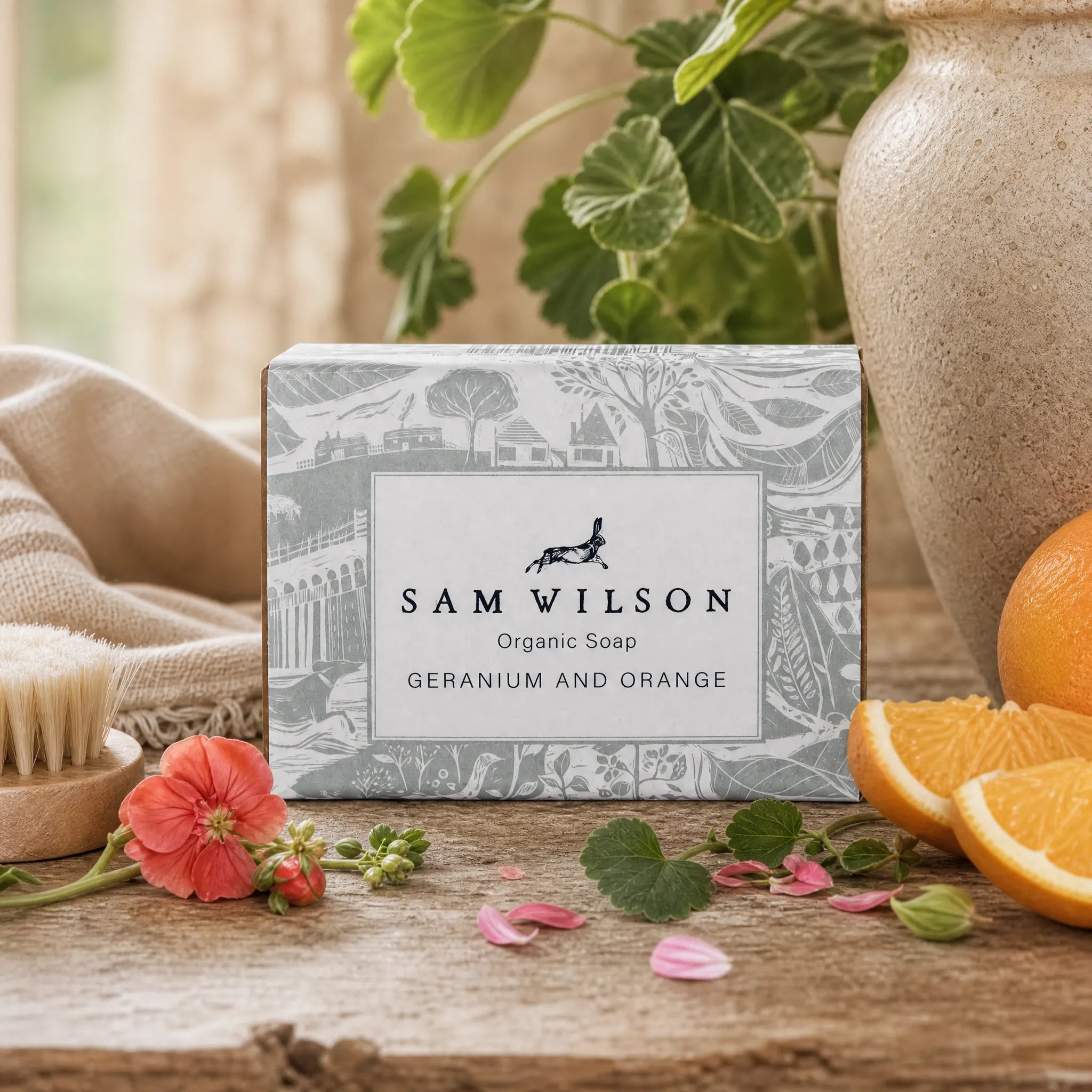 Sam Wilson Geranium and Orange Organic Soap