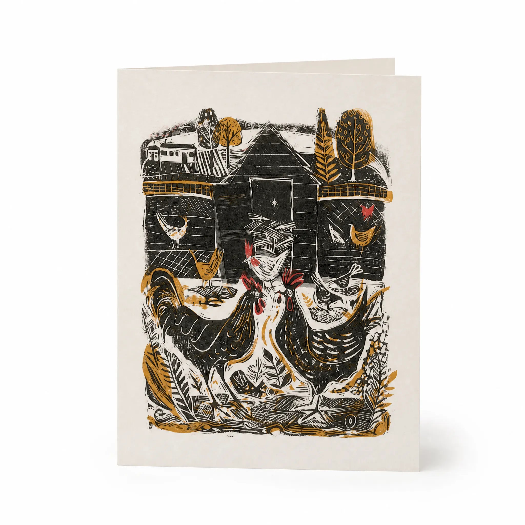Sam Wilson Hen House Greetings Card