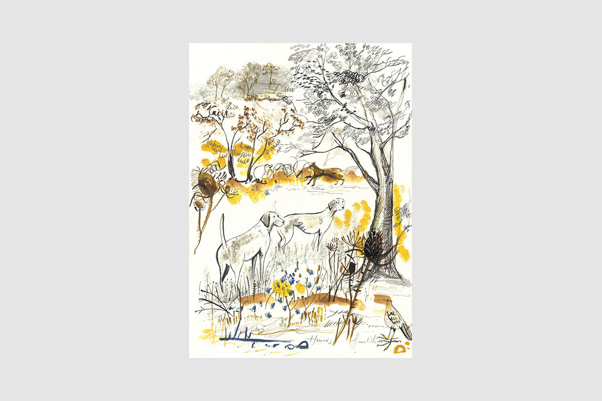 Sam Wilson Hounds Print - Unframed