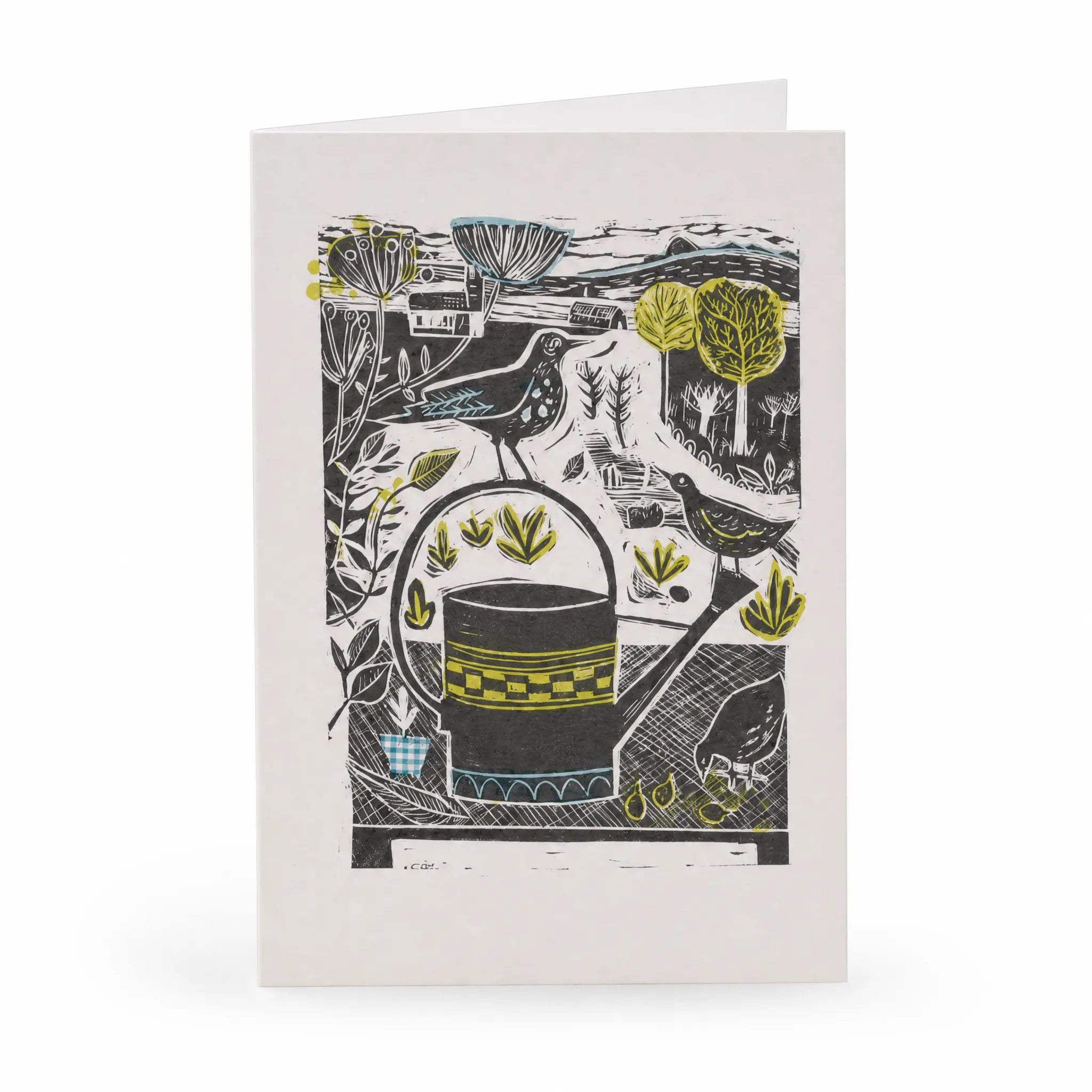 Sam Wilson In The Garden Greetings Card