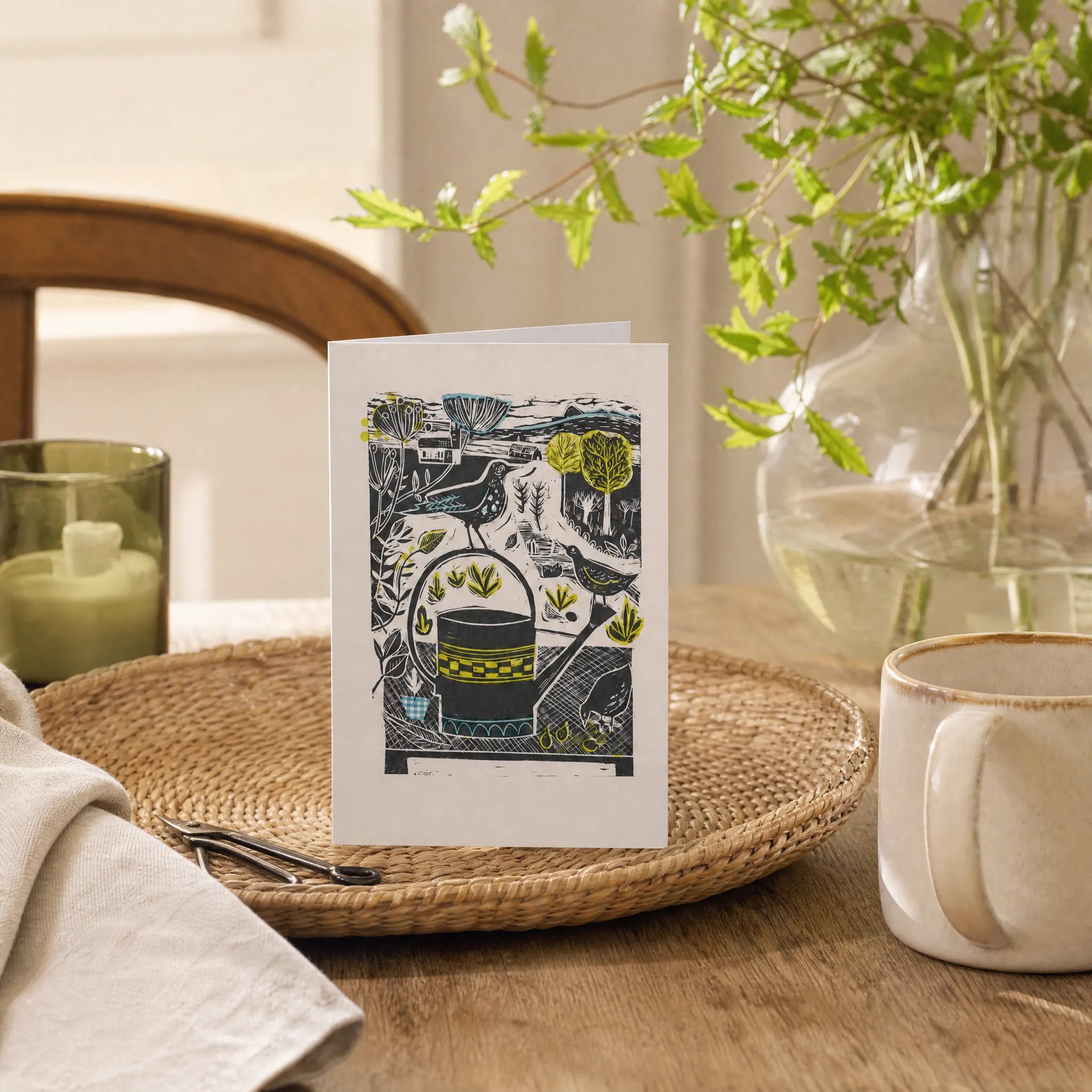 Sam Wilson In The Garden Greetings Card