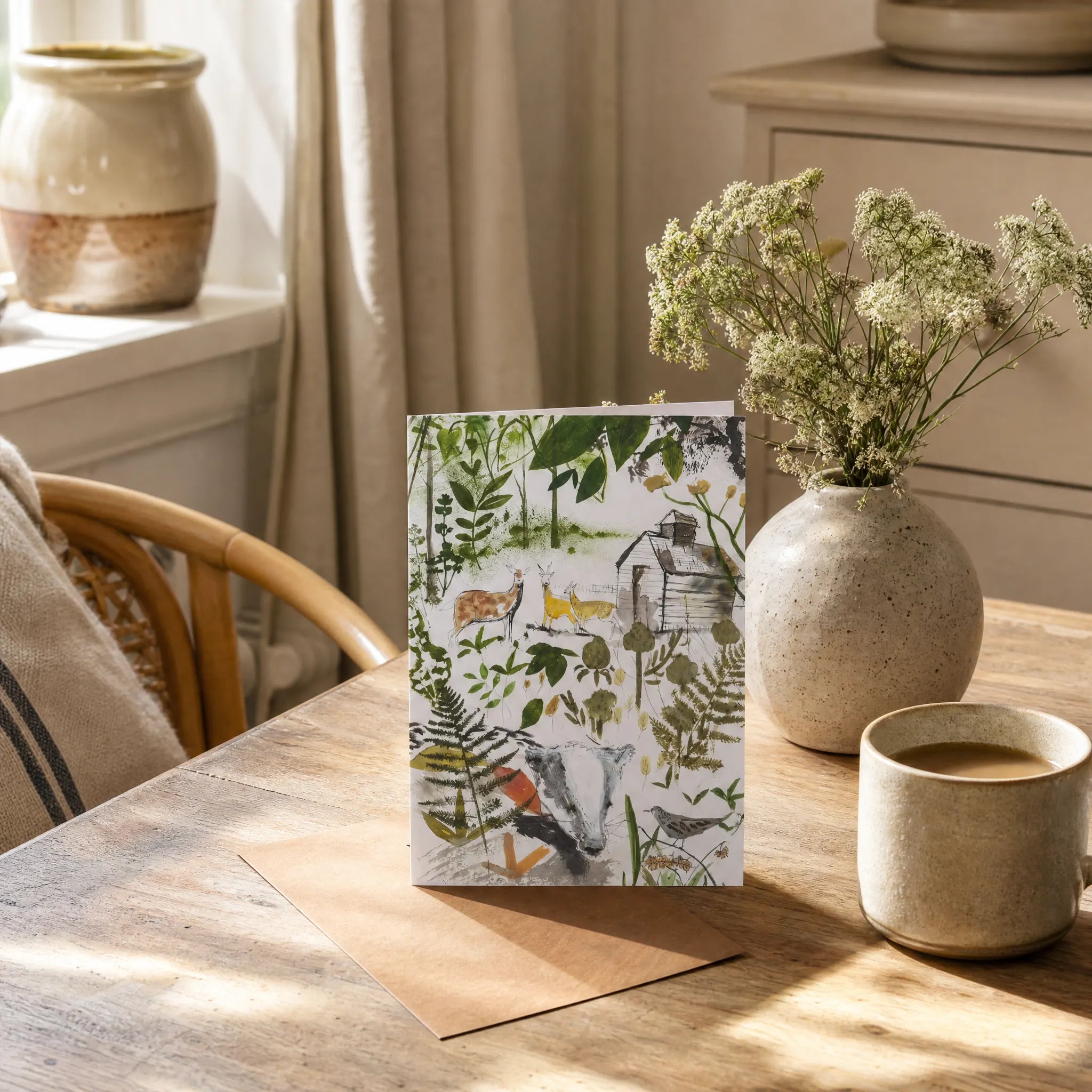 Sam Wilson In The Woods Greetings Card