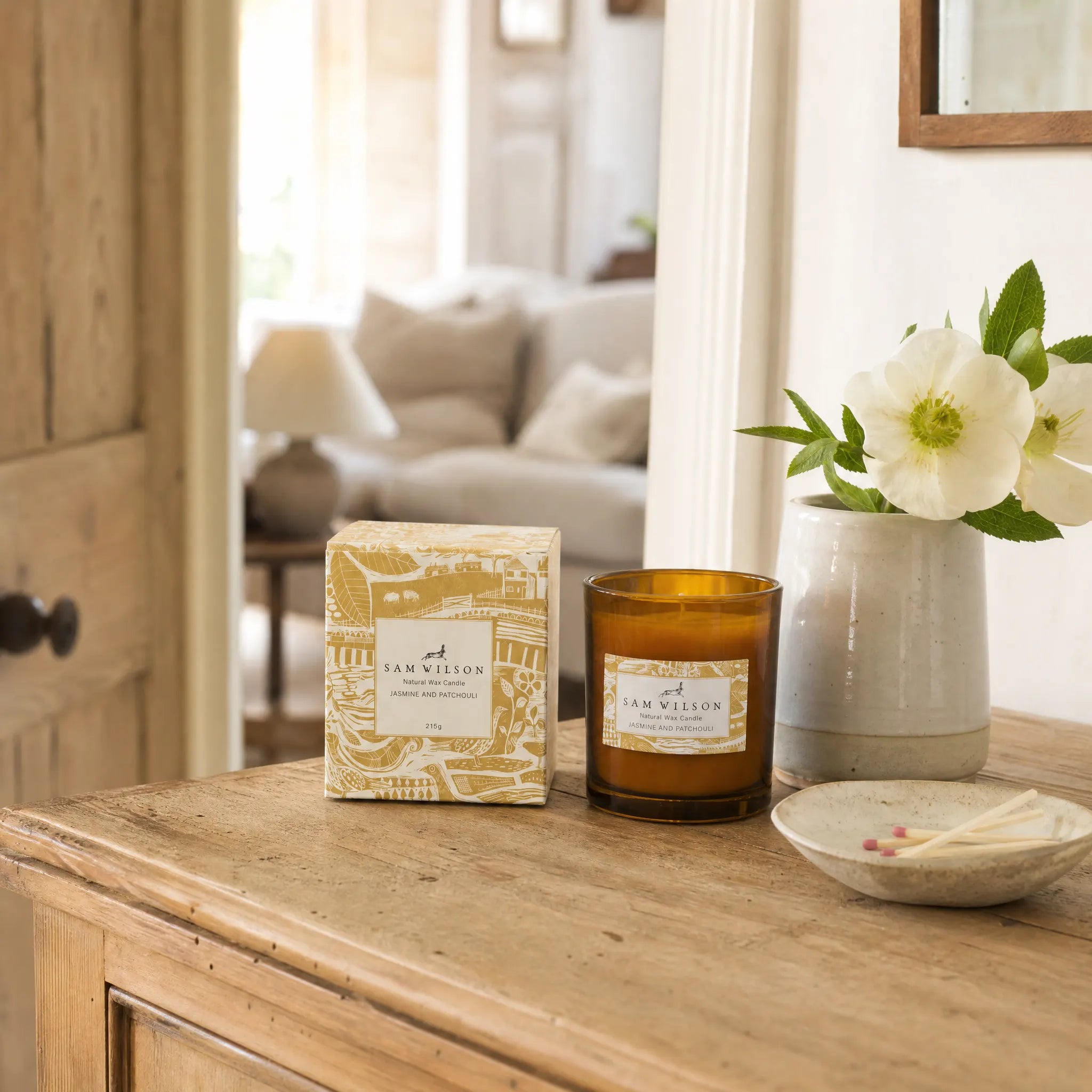 Sam Wilson Jasmine and Patchouli Candle