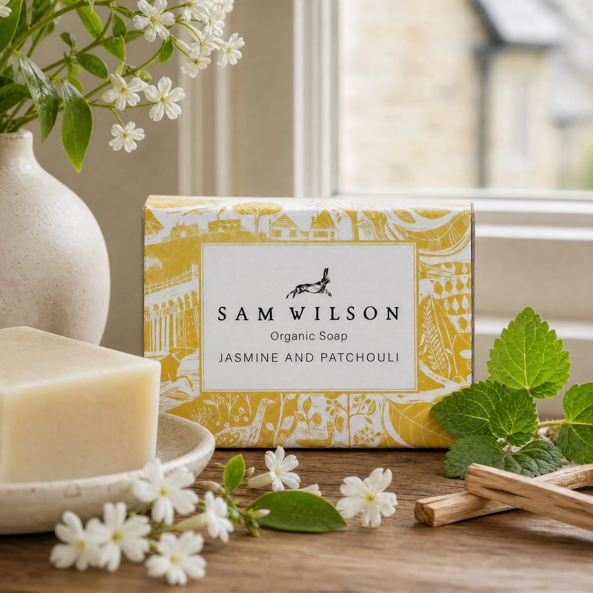 Sam Wilson Jasmine and Patchouli Organic Soap