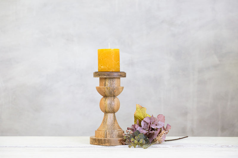 Mango Wood Candlestick