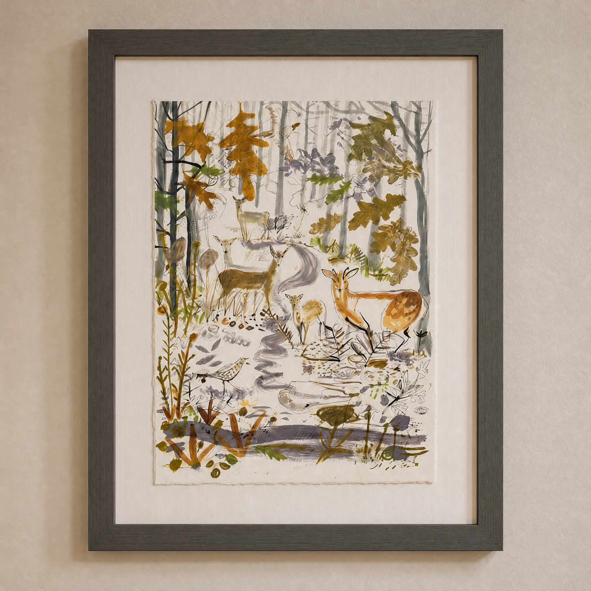 Sam Wilson Muntjac Deer Print