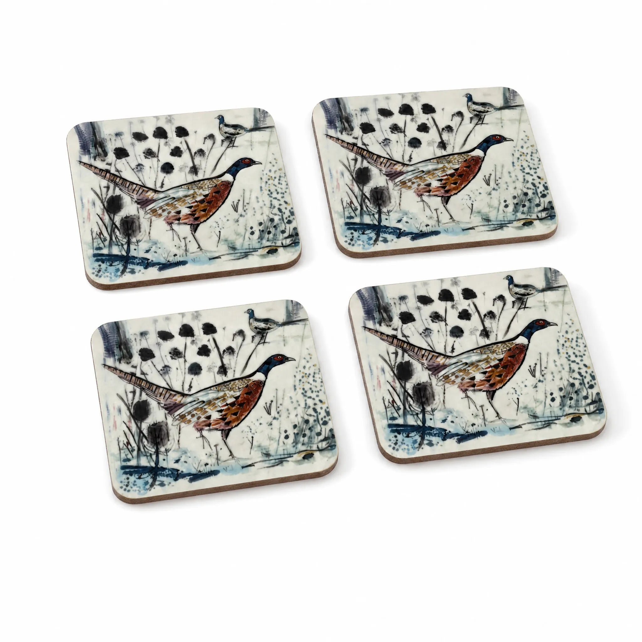 Sam Wilson Pheasant Coasters - Set of 4