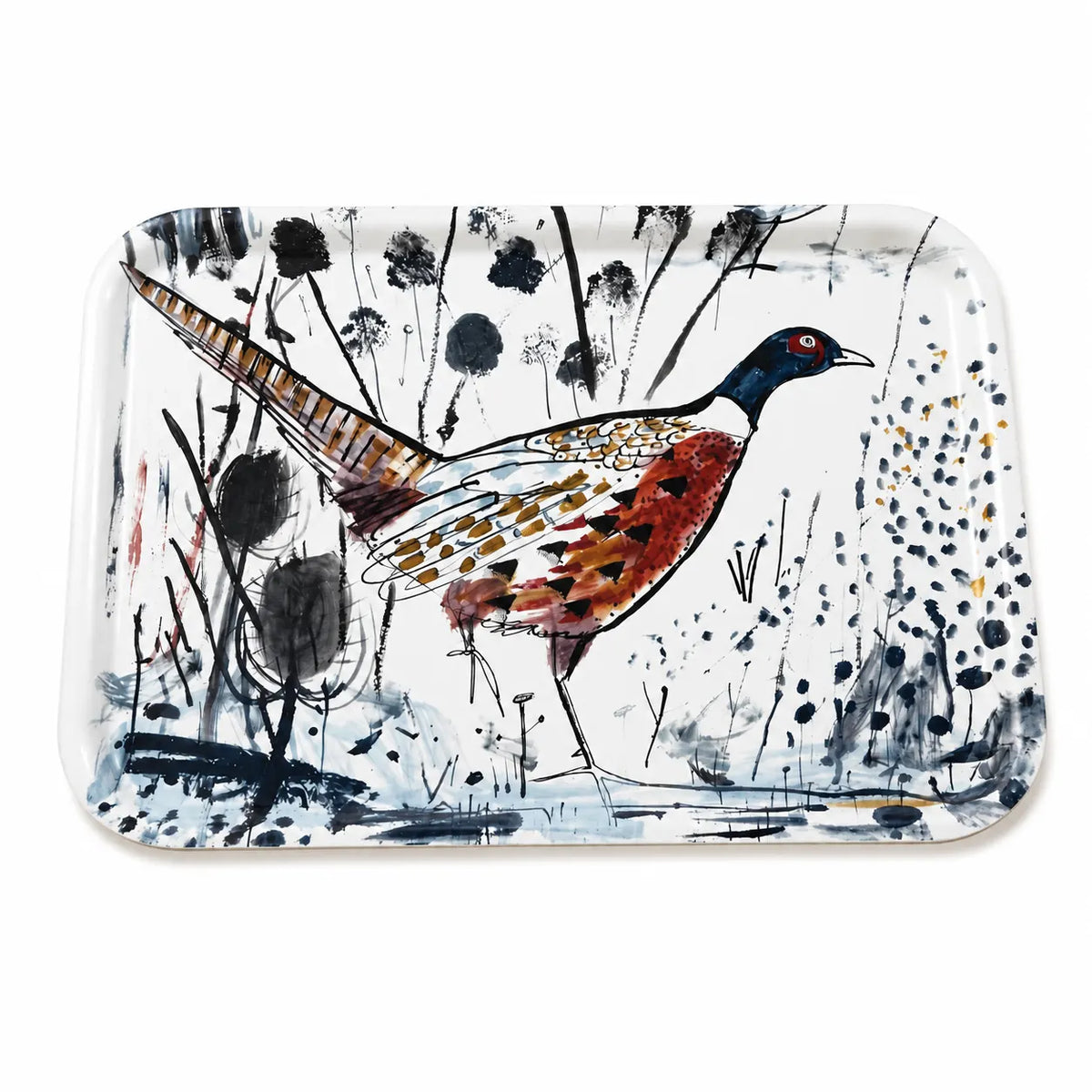 Pheasant and Fox Tray