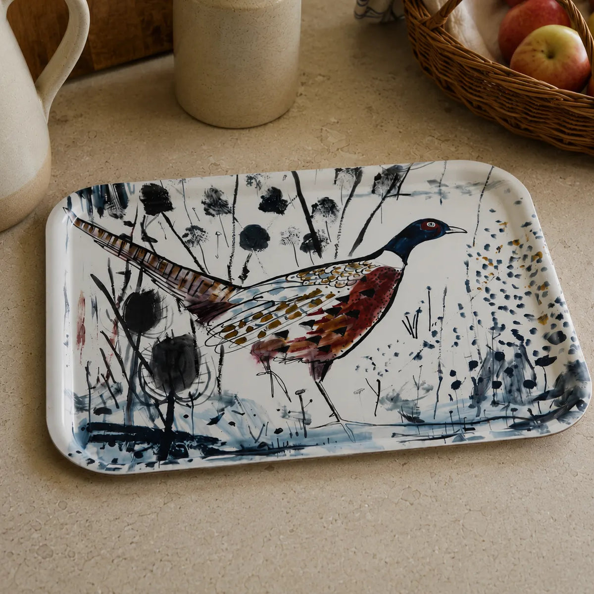 Pheasant and Fox Tray