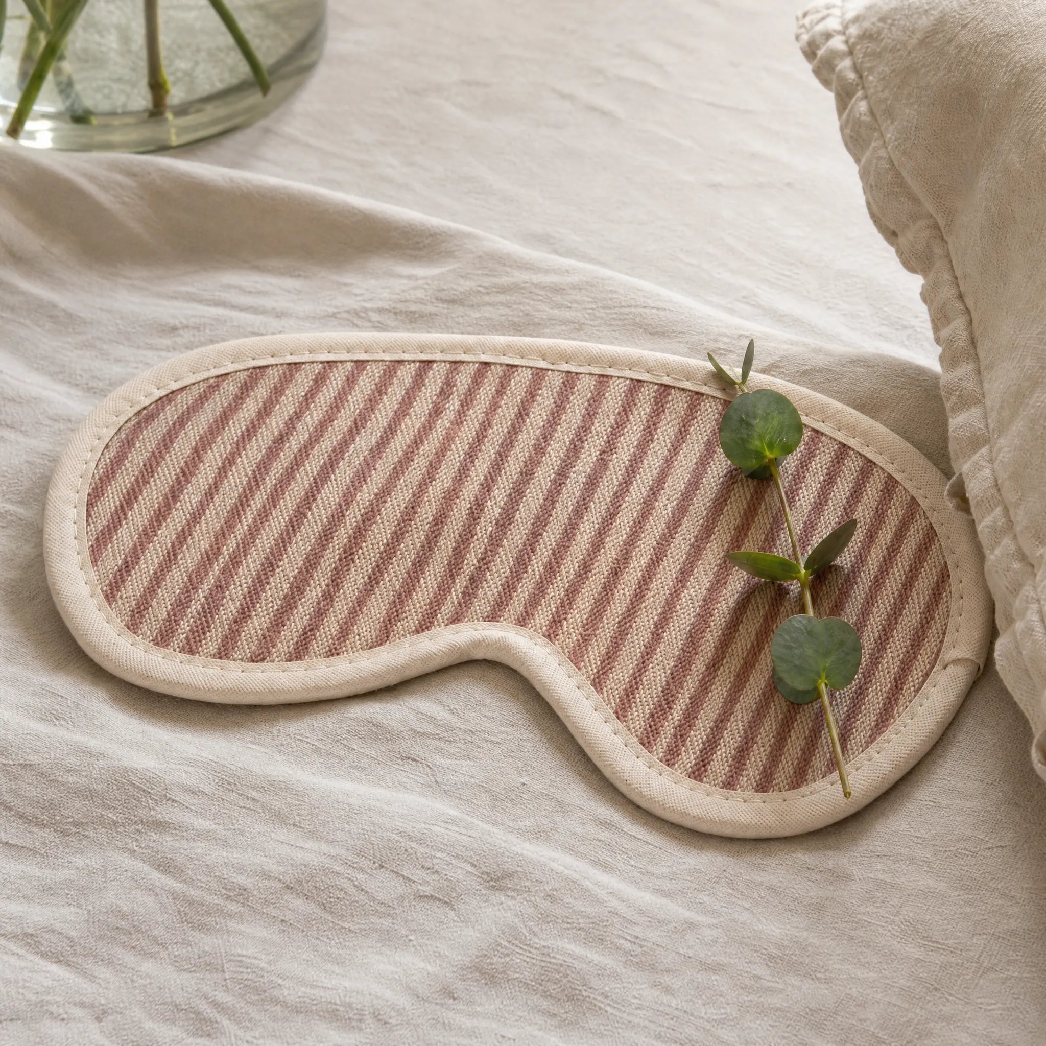 Sam Wilson Pink Stripe Eye Mask