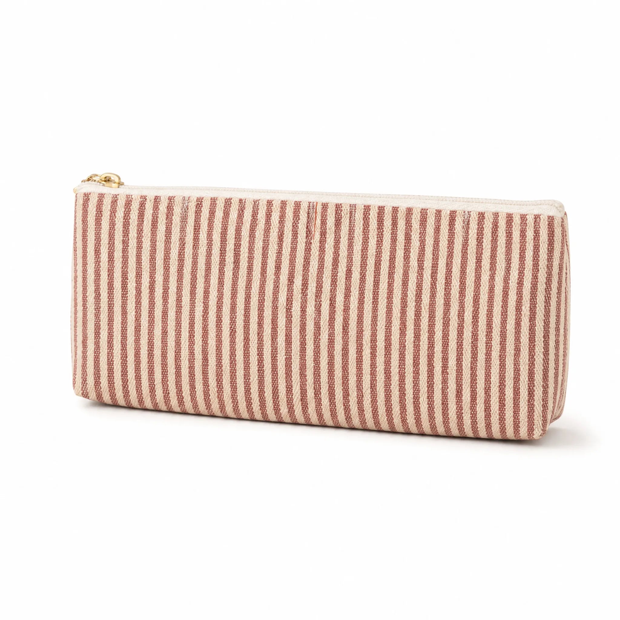 Sam Wilson Pink Stripe Linen Pencil Case