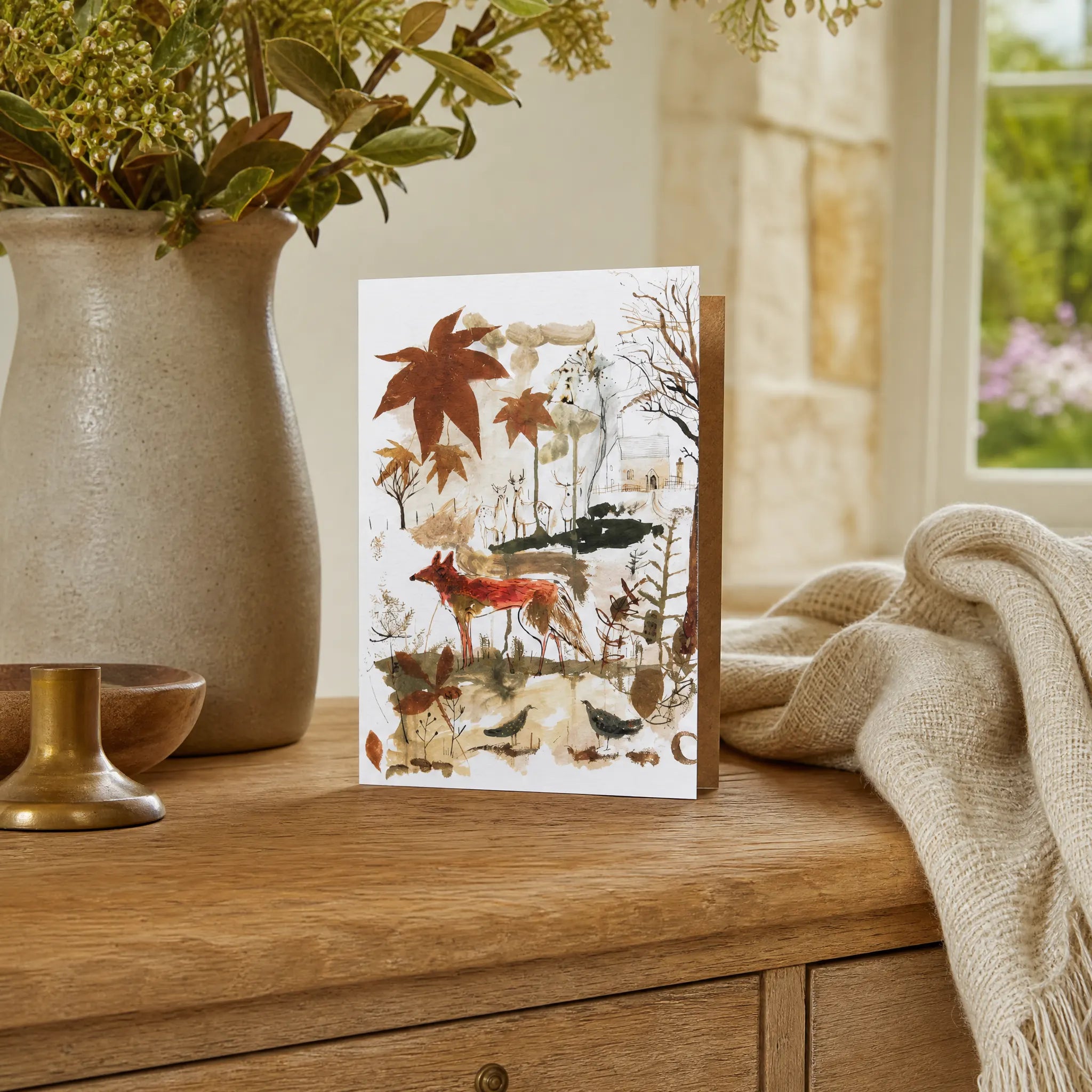 Sam Wilson Red Fox Greetings Card