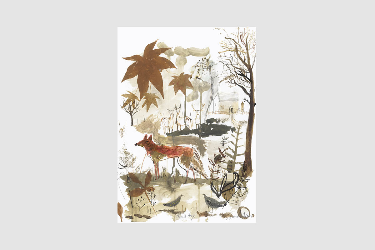 Sam Wilson Red Fox Print - Unframed