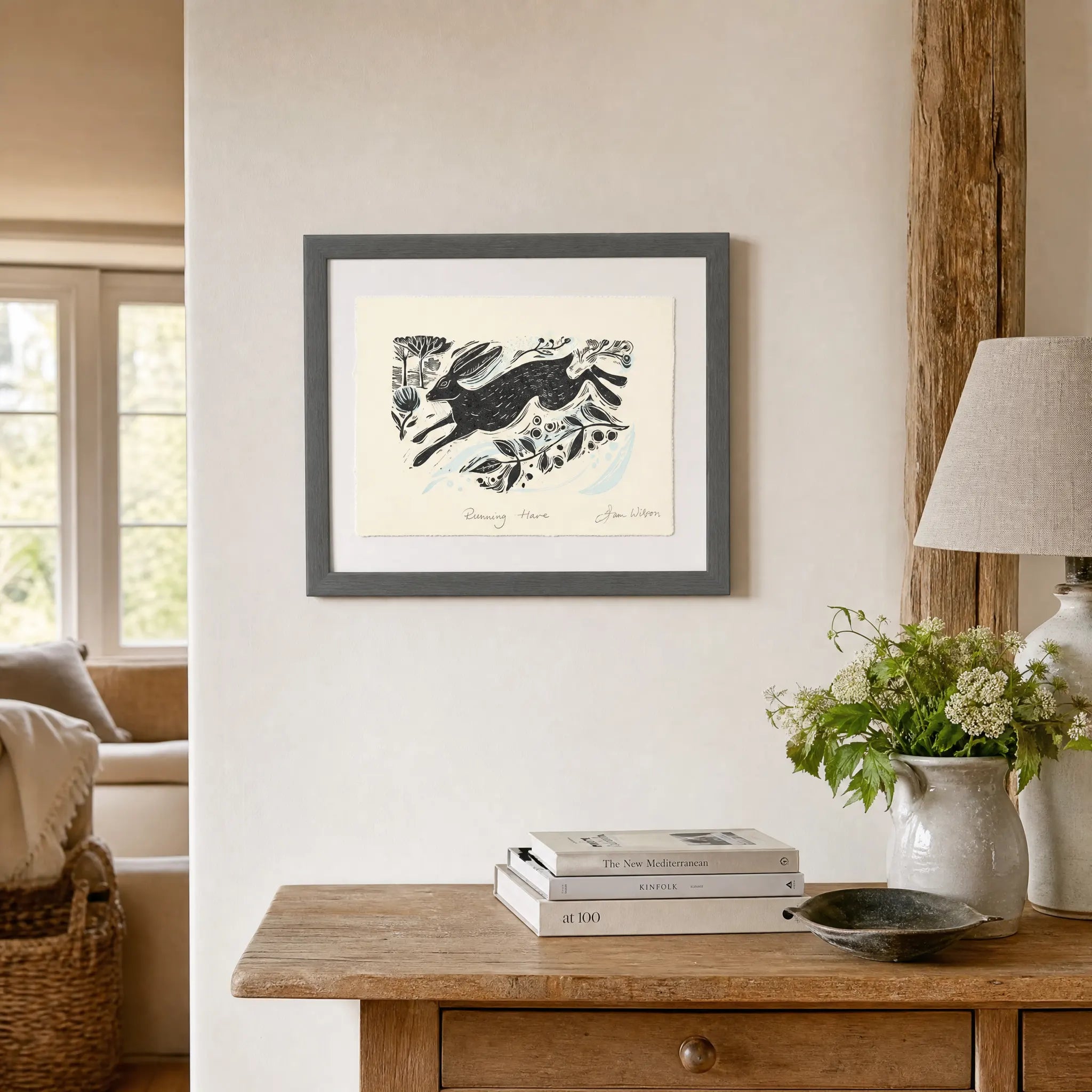 Sam Wilson Running Hare Print