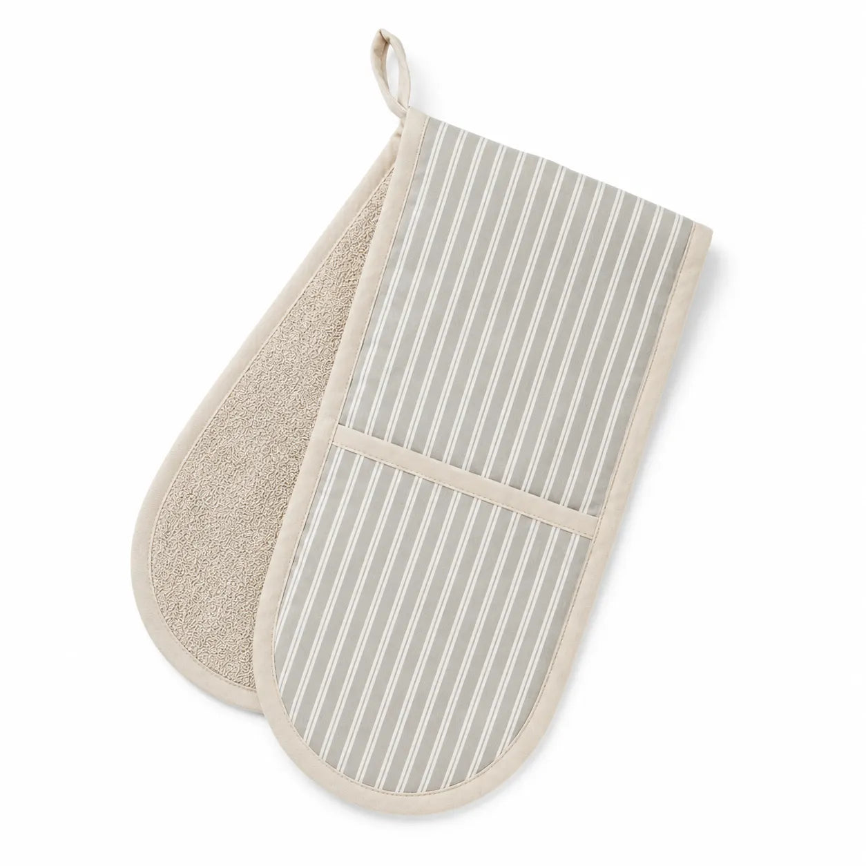 Sam Wilson Sage Green Heritage Stripe Oven Gloves