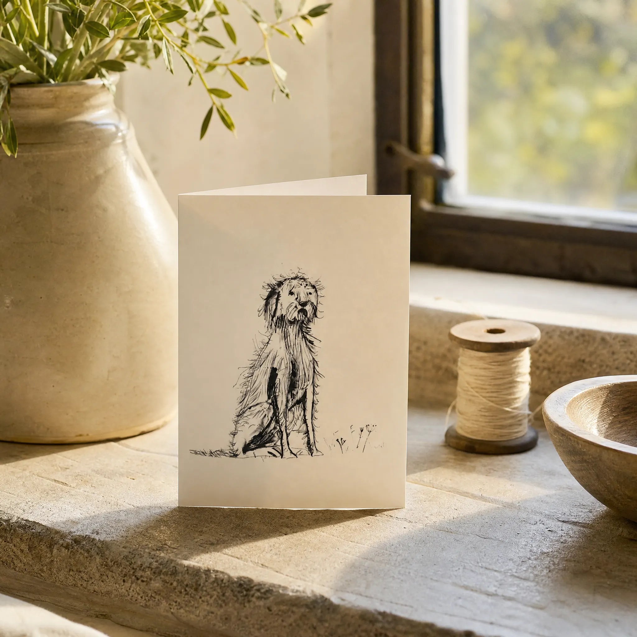 Sam Wilson Shaggy Dog Greetings Card