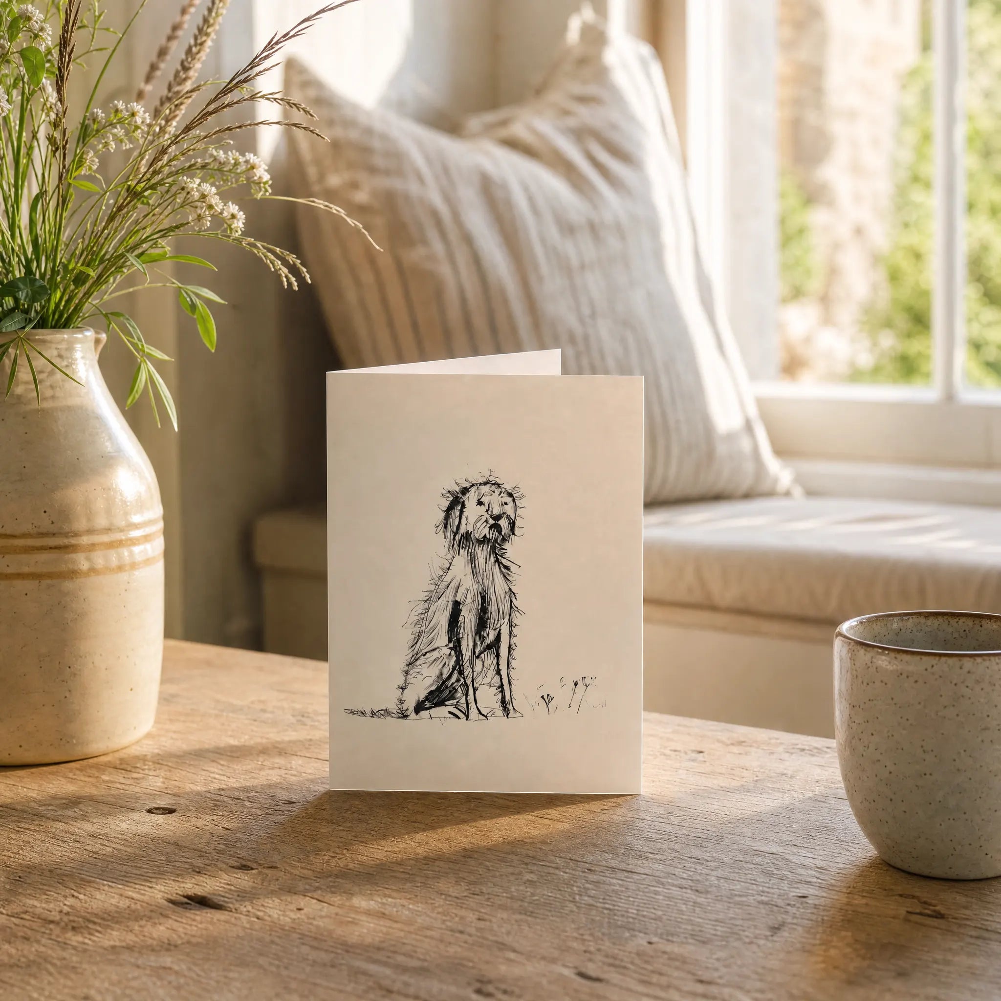 Sam Wilson Shaggy Dog Greetings Card