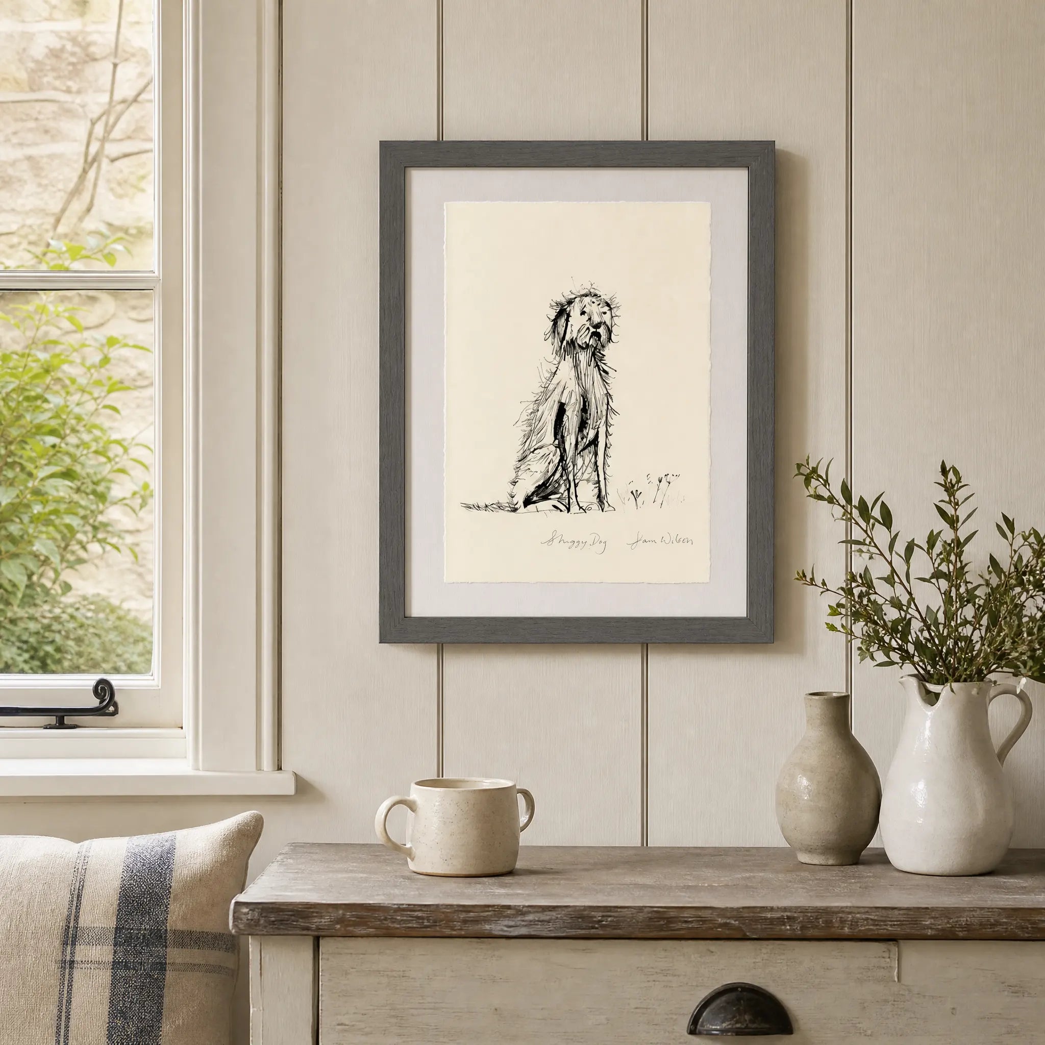 Sam Wilson Shaggy Dog Print