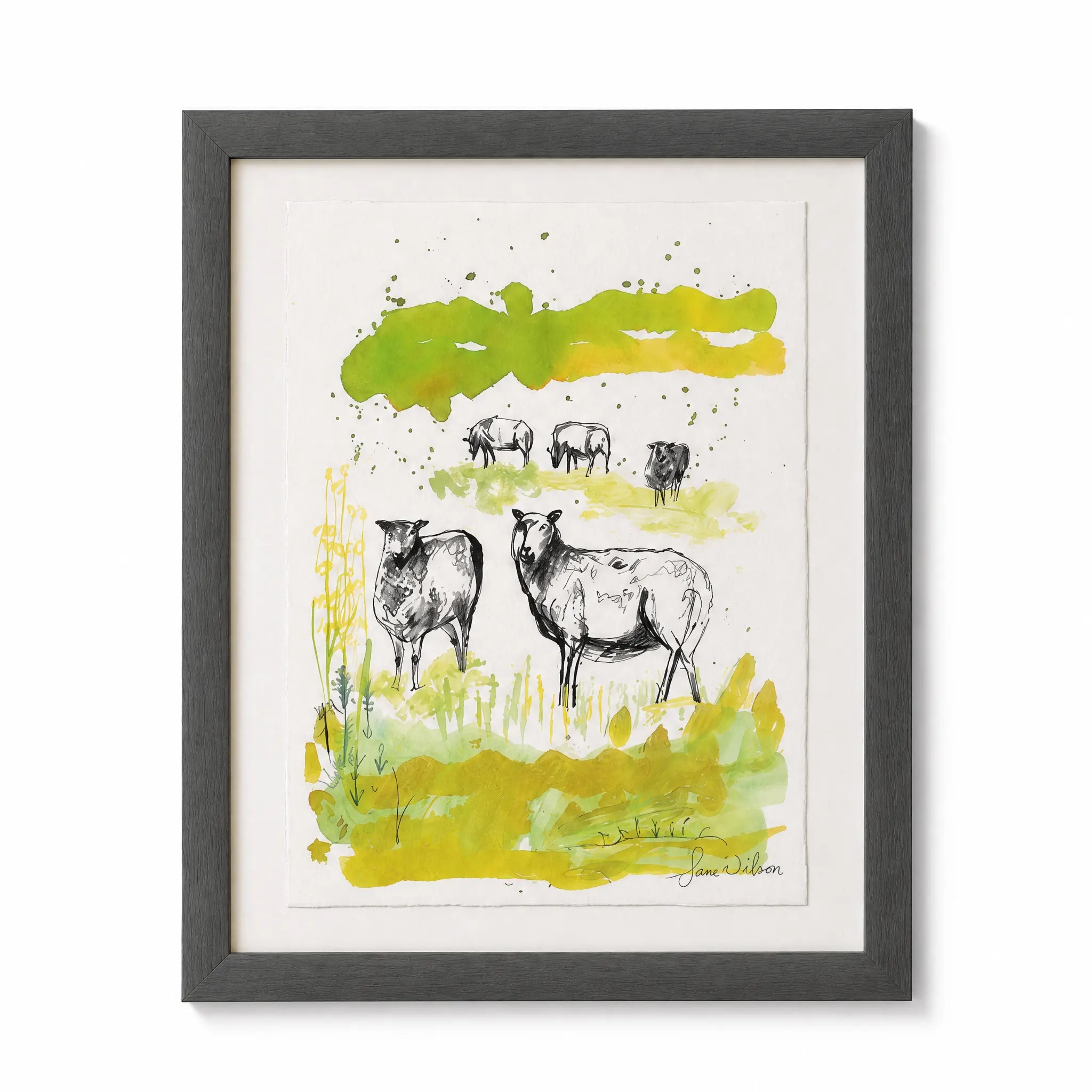 Sam Wilson Sheep Flock Print