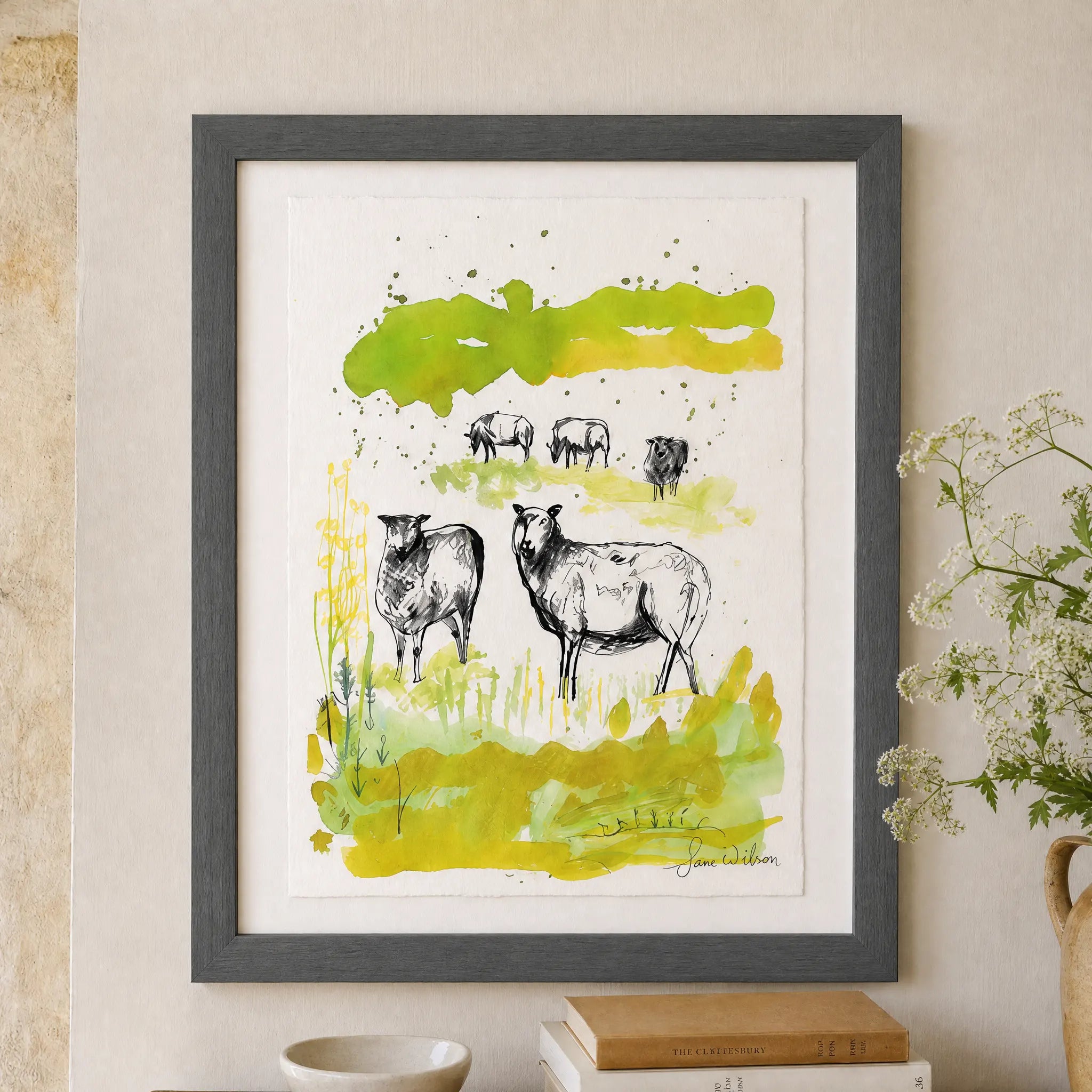 Sam Wilson Sheep Flock Print
