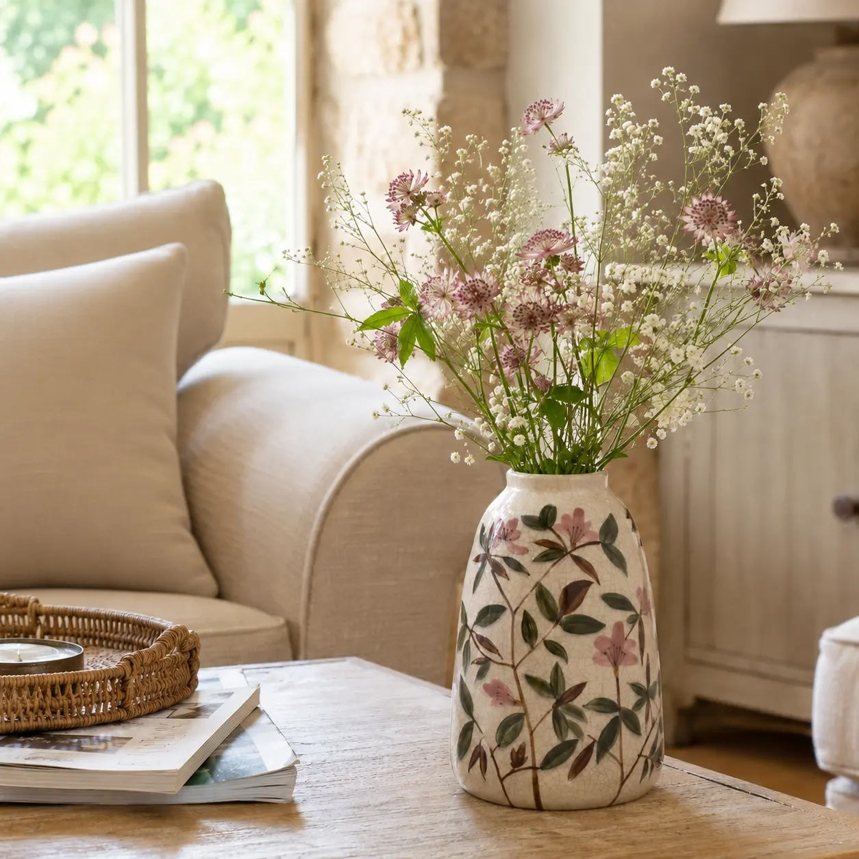 Small Floral Motif Vase