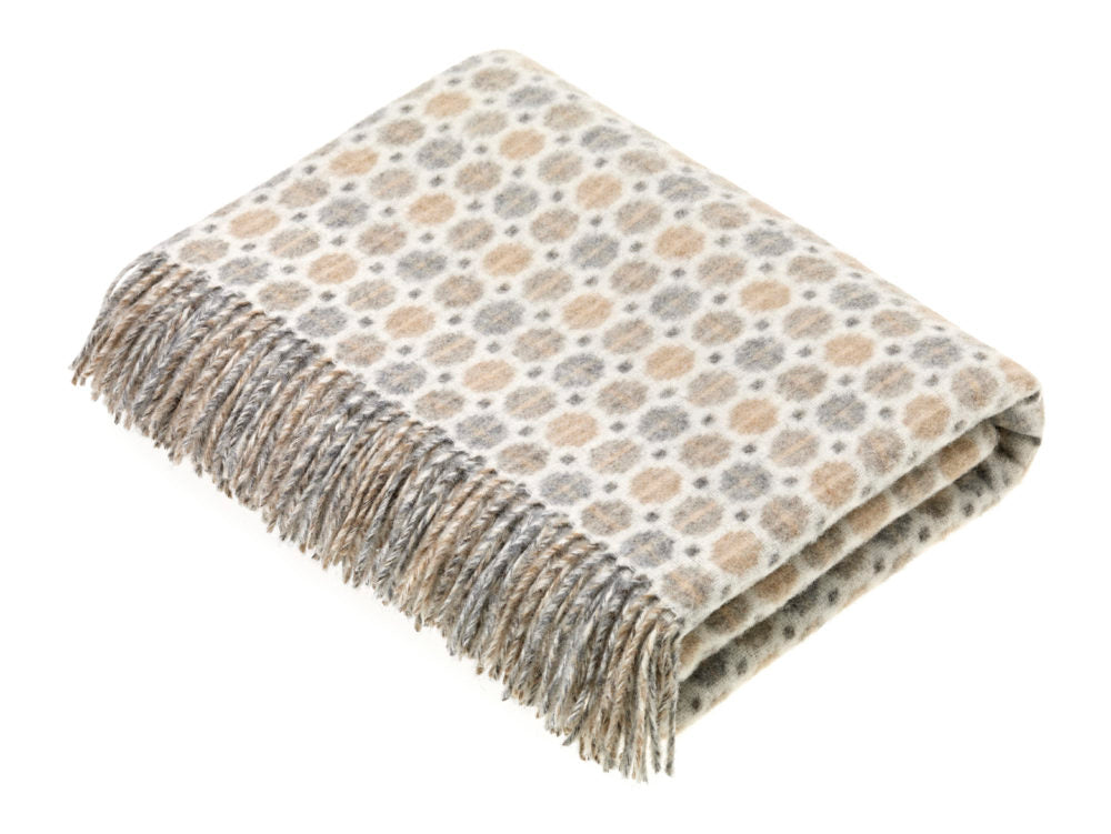 Milan Design Merino Throw - Natural