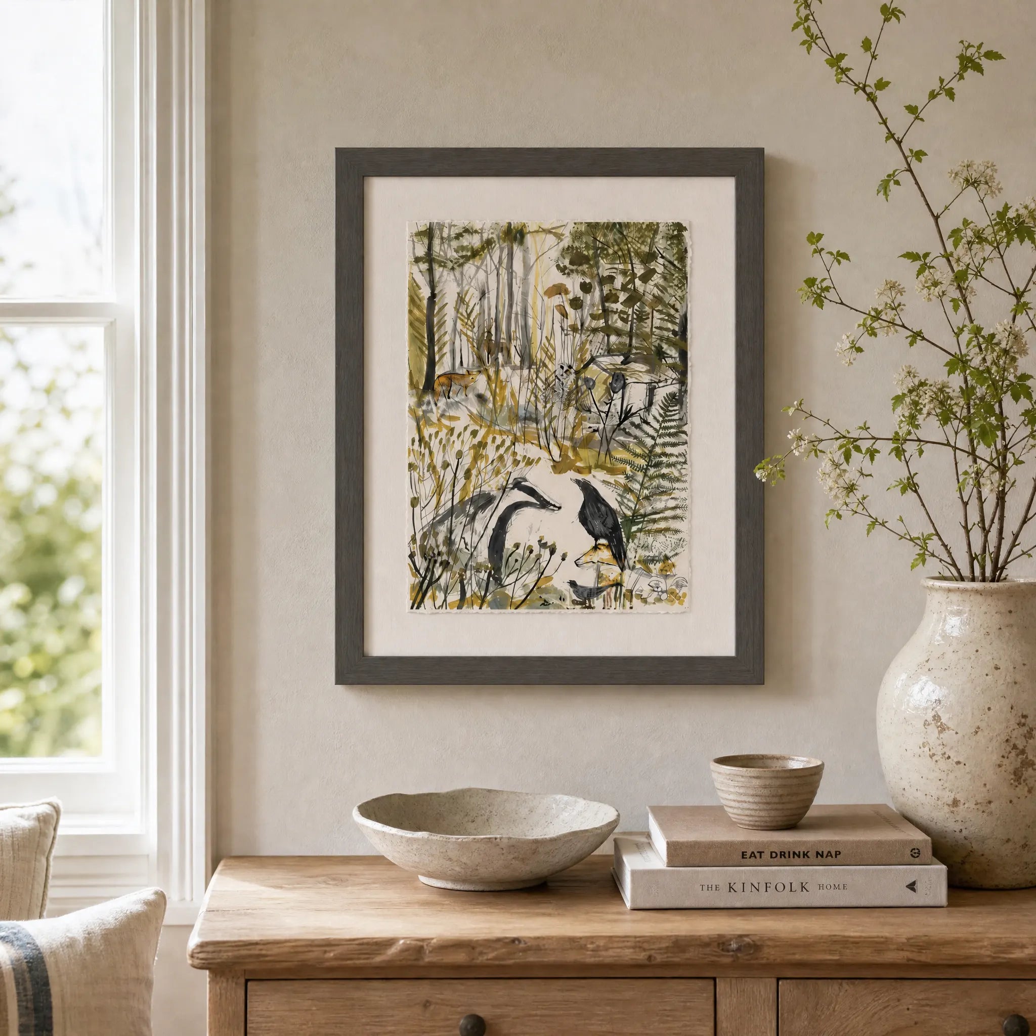 Sam Wilson The Badger and The Crow Print